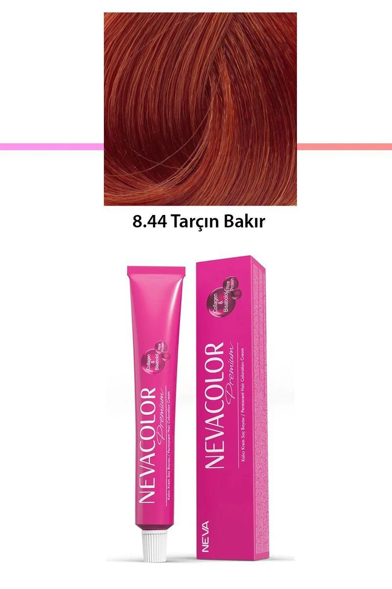 Premium 8.44 Tarçın Bakır Kalıcı Krem Saç Boyası 50g Tüp | Bisablol ve Kolajenli Saç Boyası Fiyatı, Yorumları ve Özellikleri