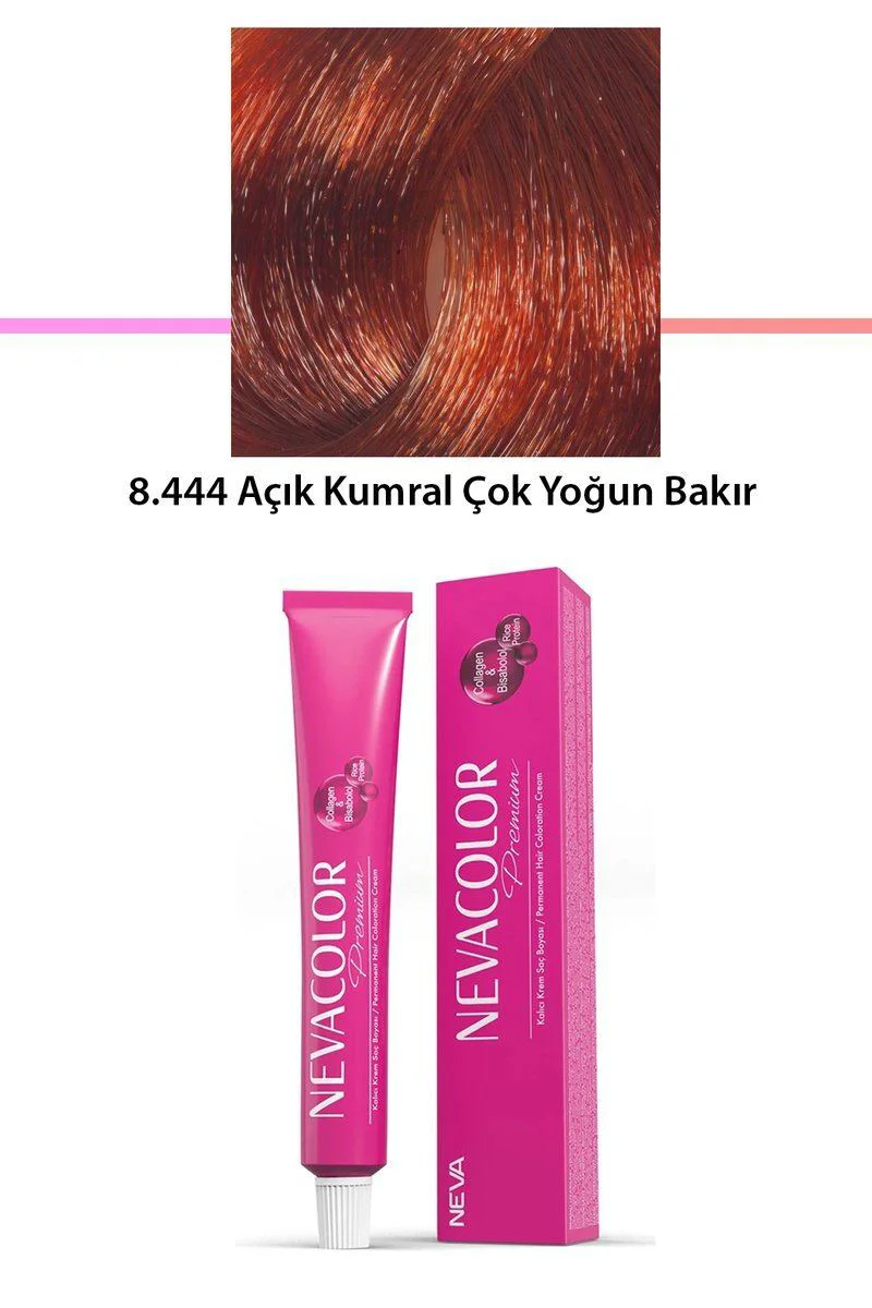 Premium 8.444 Açık Kumral Bakır Kalıcı Krem Saç Boyası 50 g Tüp Fiyatı, Yorumları ve Özellikleri