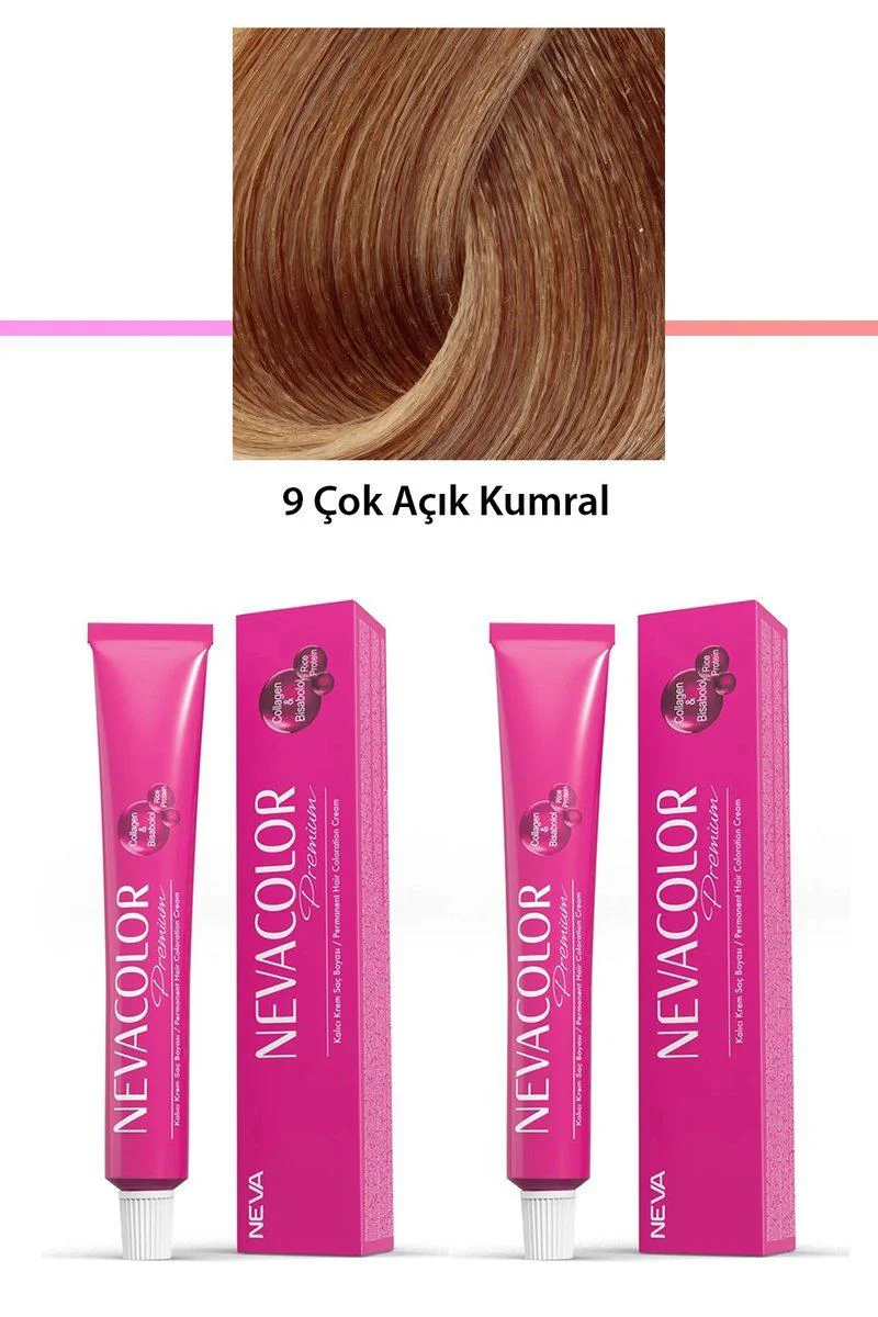Premium 9 Çok Açık Kumral Saç Boyası 2'li Set - Kalıcı Krem Saç Boyası 2x50g Premium 9 Çok Açık Kumral Saç Boyası 2'li Set - Kalıcı Krem Saç Boyası 2x50g
