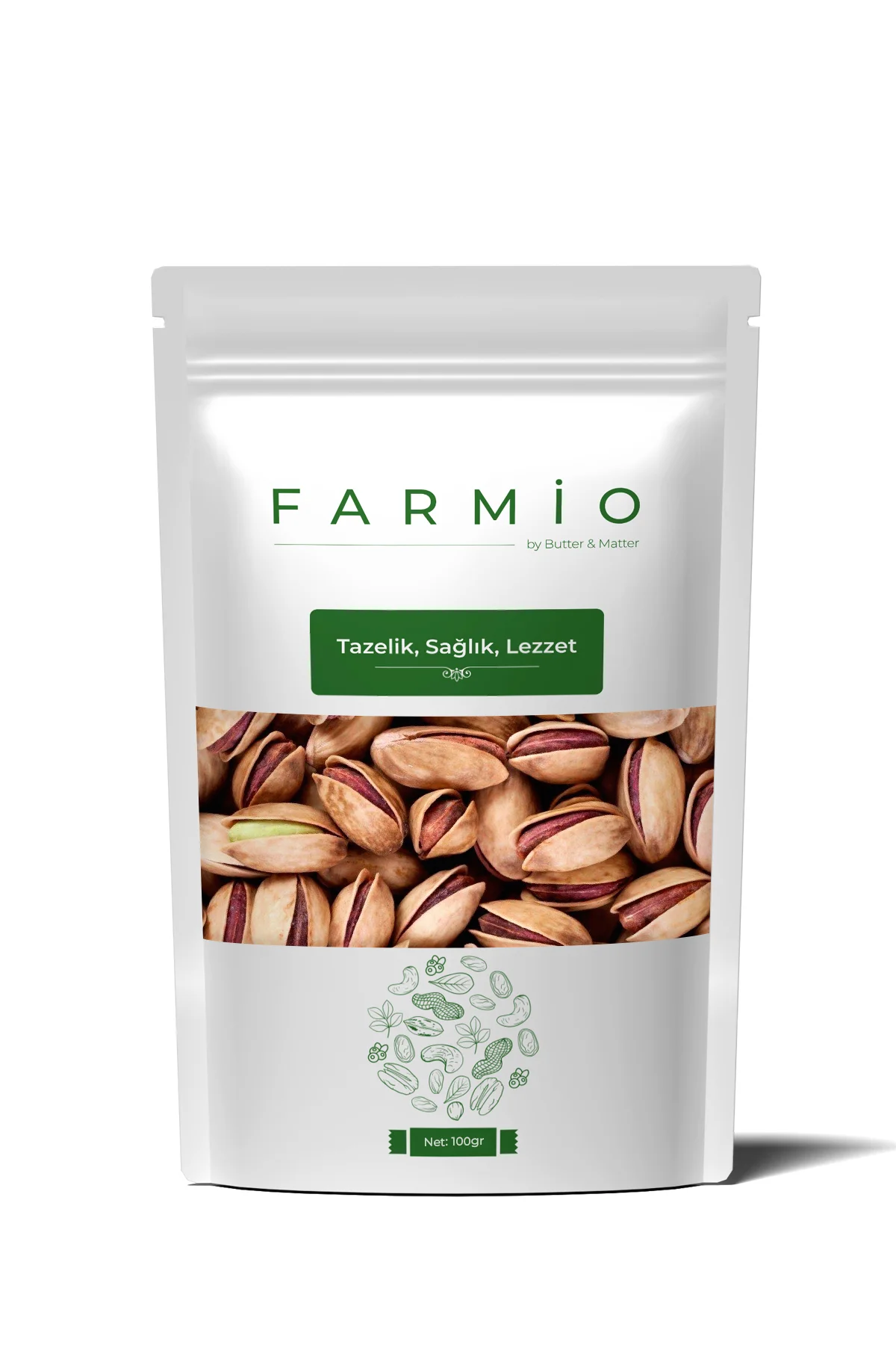 Premium Antep Fıstığı 100gr – Kabuklu Kavrulmuş – Ana Çıtlak – Ta