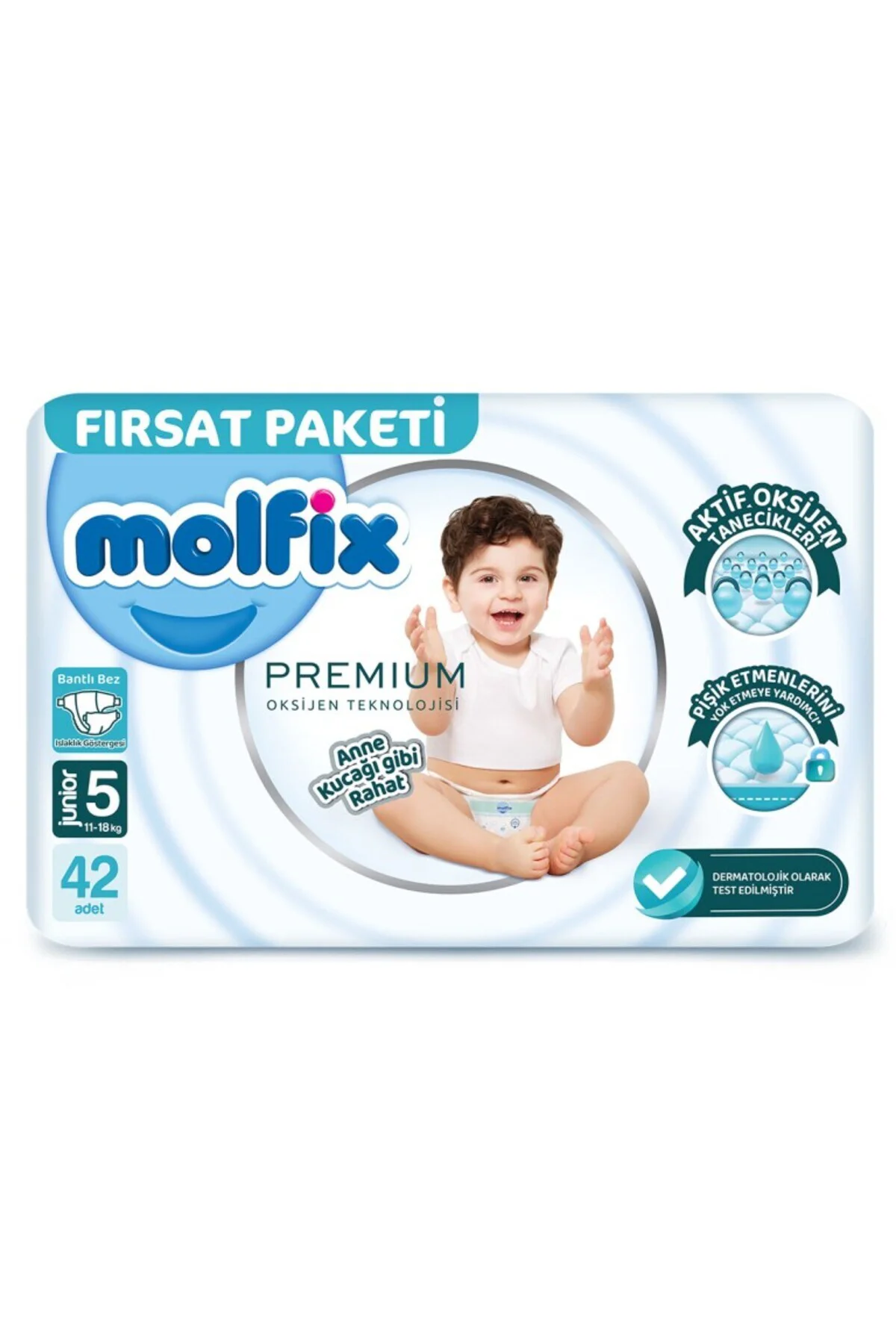 Premium Bebek Bezi Fırsat Paketi 5 Beden 11-18 Kg 42 Adet