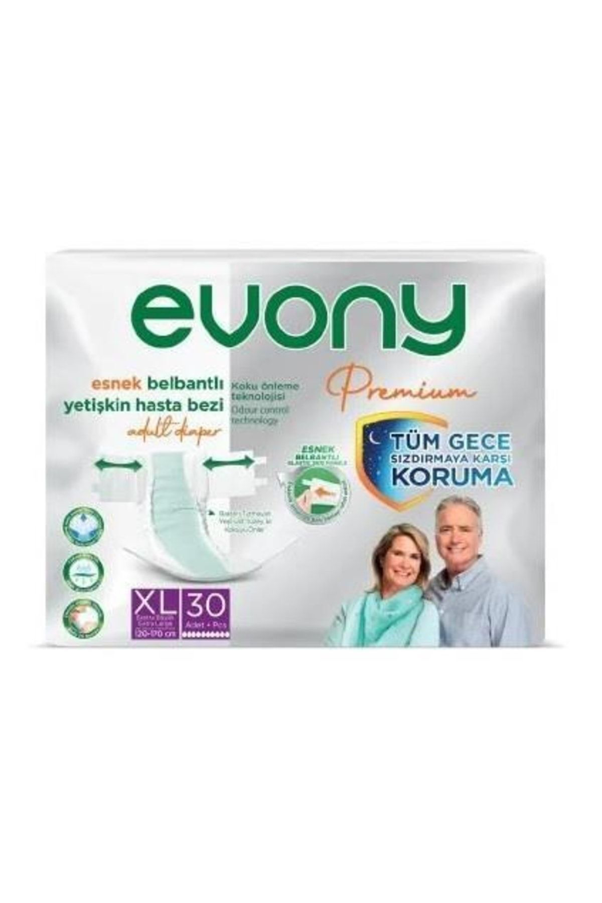 Evony Premium Belbantlı Extra Large Xl Hasta Bezi 30 Adet