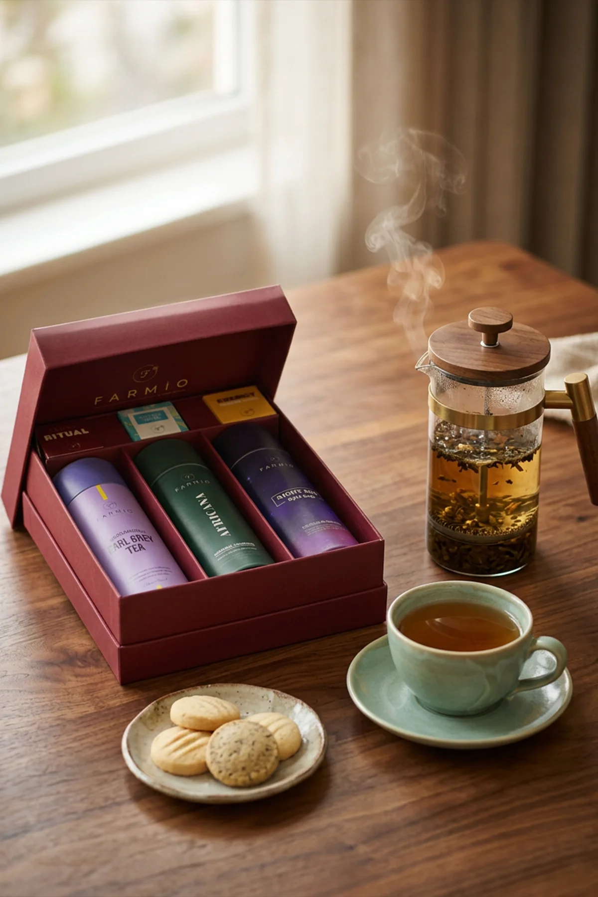 Premium Çay Hediye Kutusu – 3’lü Gurme Çay Koleksiyonu (Earl Grey
