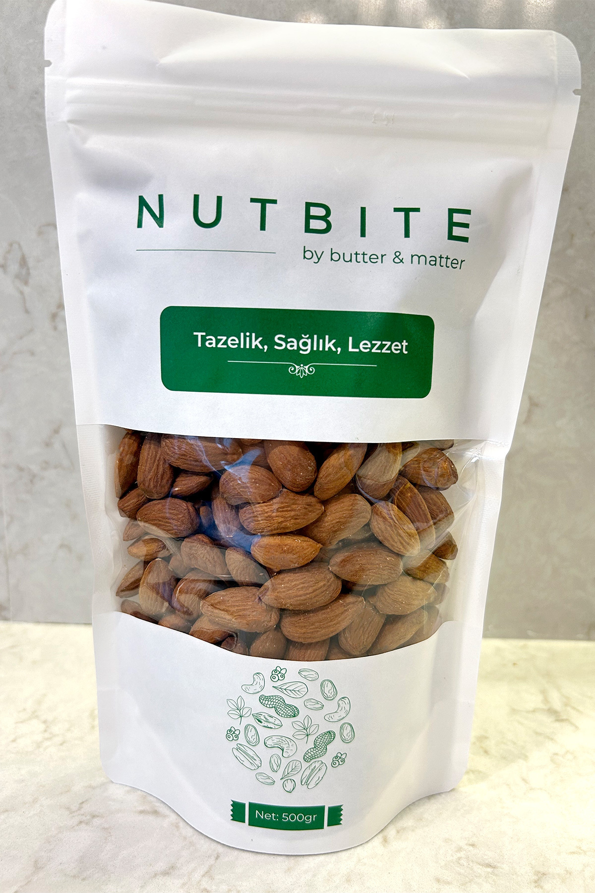 Premium Çiğ Badem İçi 500gr - Taptaze Yeni Mahsül - Sağlıklı Atış