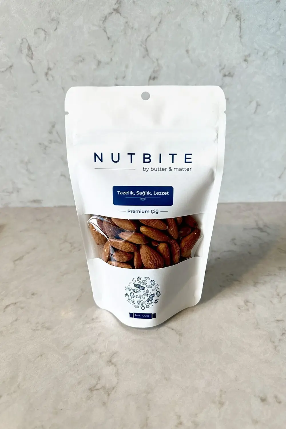 Premium Çiğ Badem İçi 100gr - Taptaze Yeni Mahsül - Sağlıklı Atış