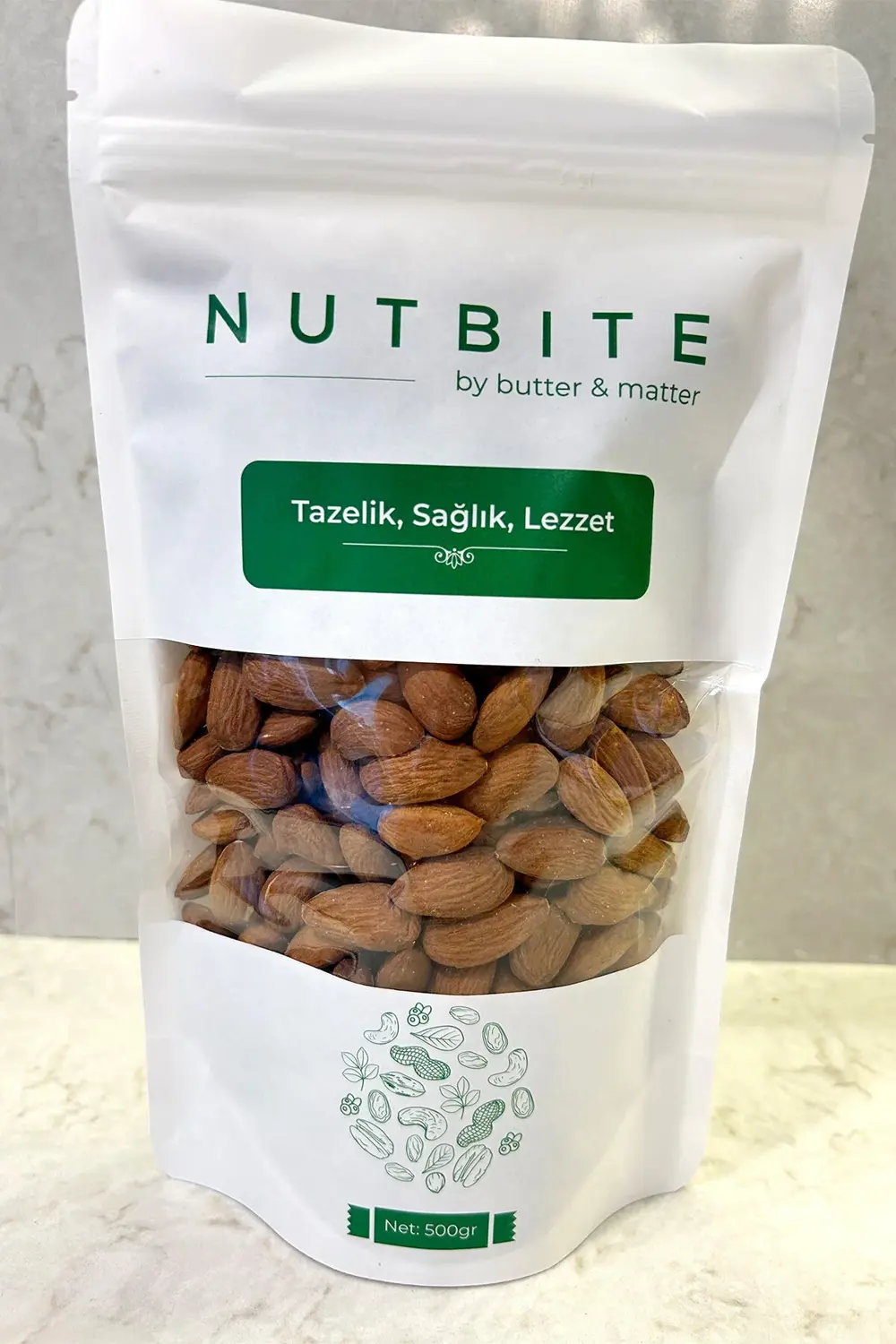 Premium Çiğ Badem İçi 500gr - Taptaze Yeni Mahsül - Sağlıklı Atış