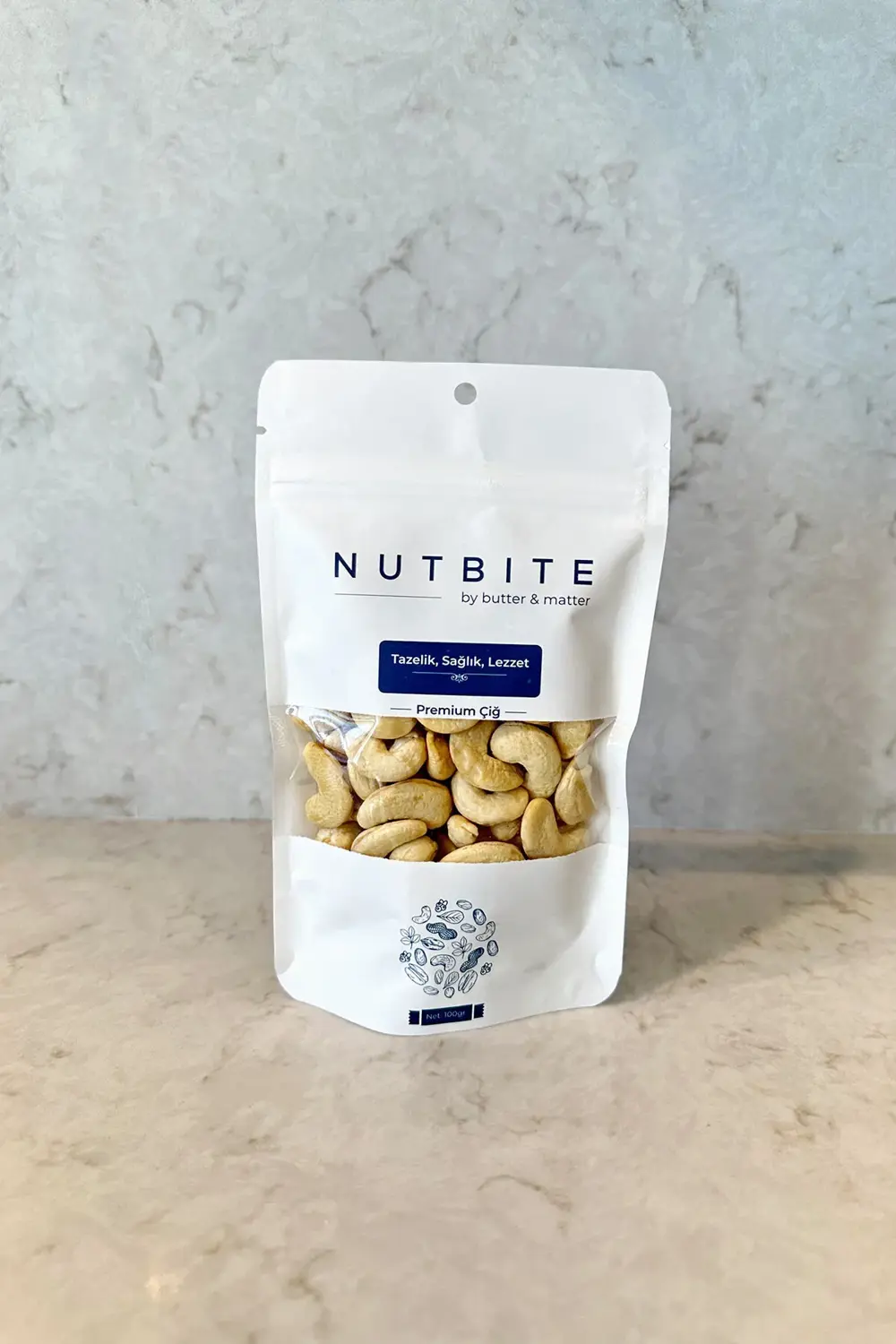 Premium Çiğ Kaju 100gr - Taptaze Yeni Mahsül - Yağsız & Tuzsuz Na