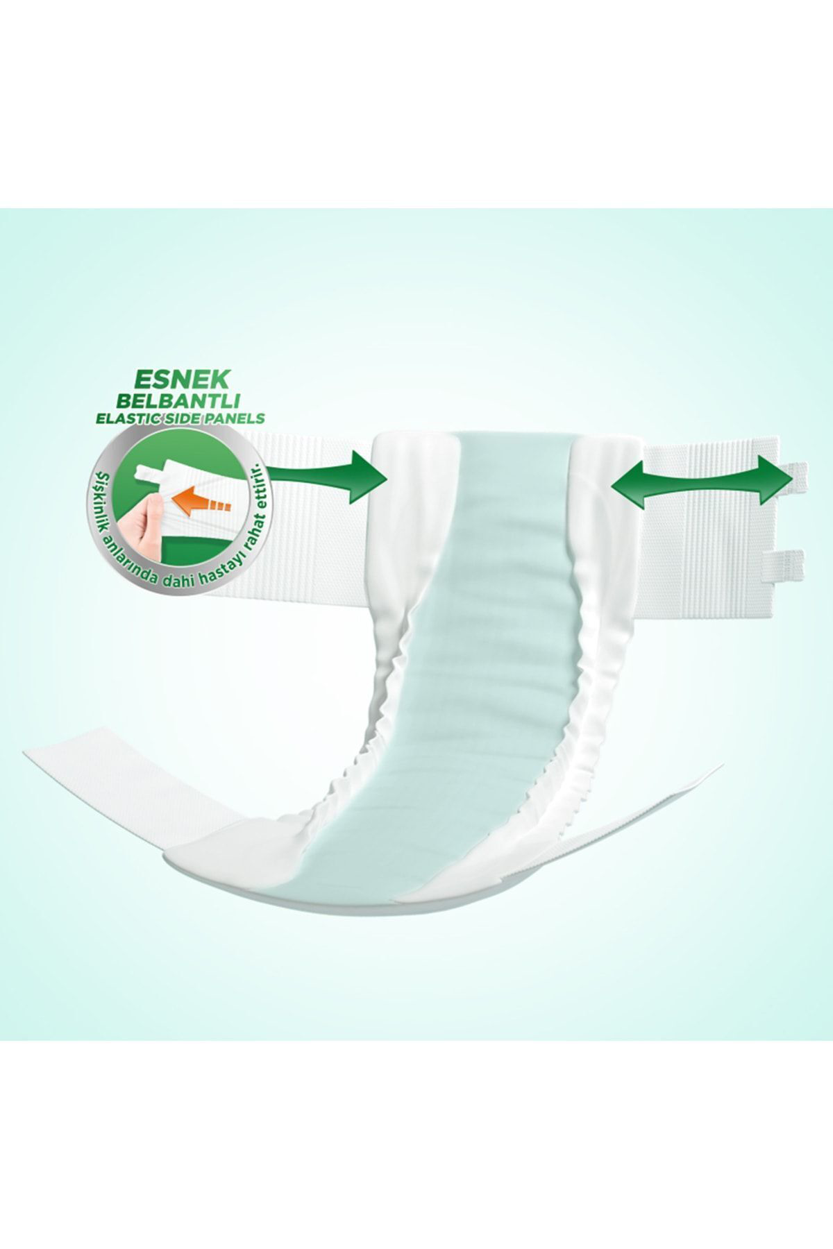 Premium Esnek Belbantlı Yetişkin Hasta Bezi Xlarge 30’lu 8 Paket 