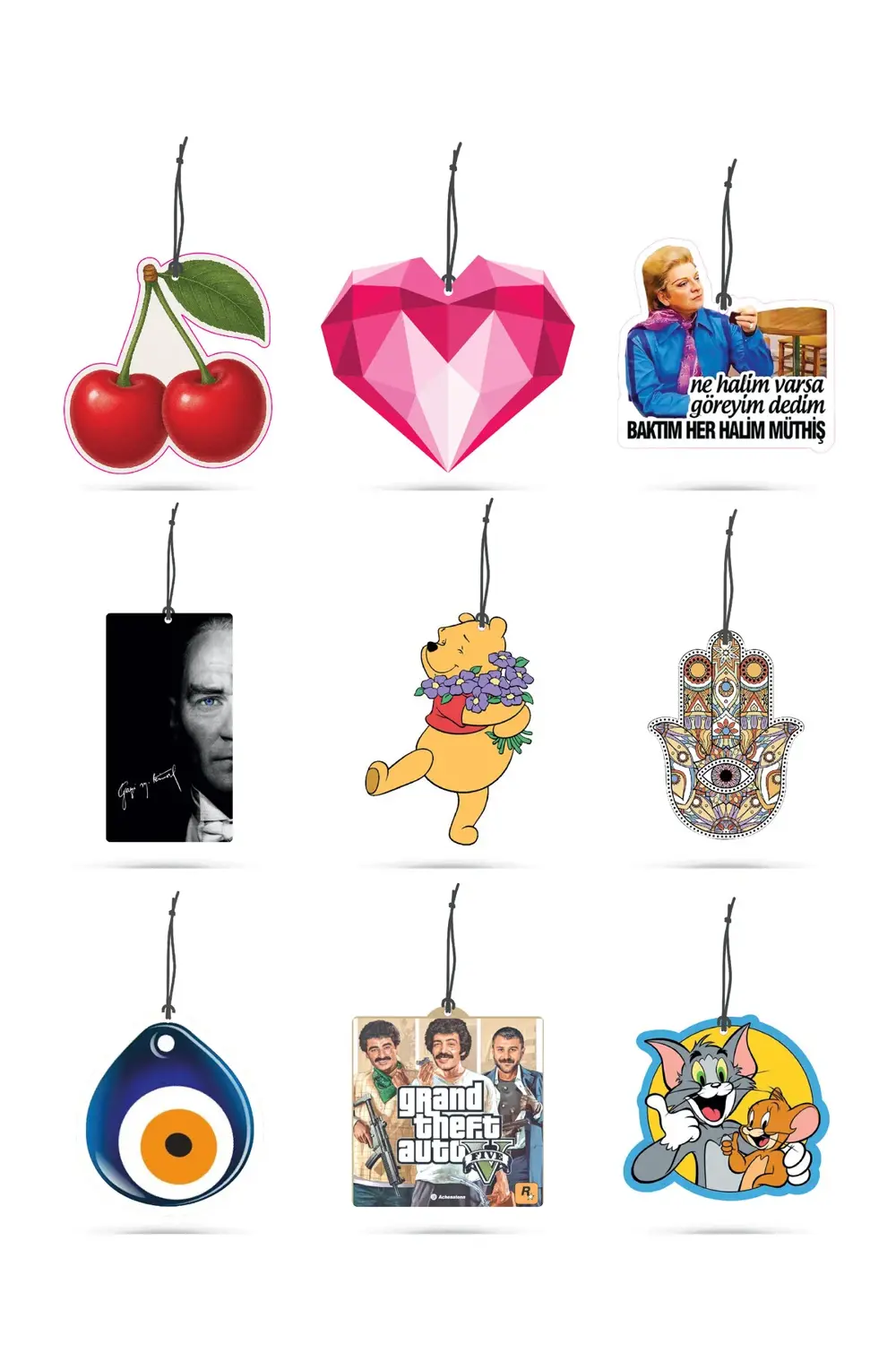 Premium Figürlü 9 Adet Torpido Süsü Serisi | Popüler ve Ekonomik