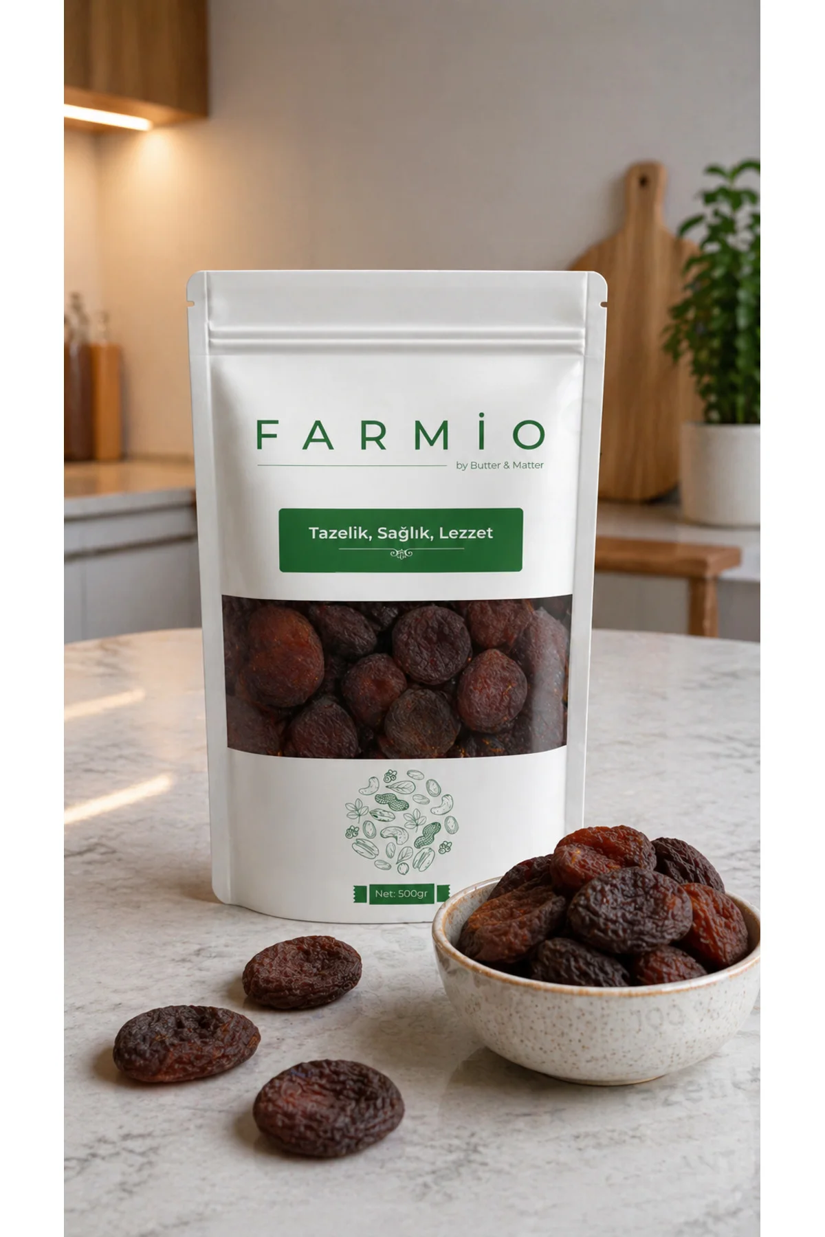 Premium Gün Kurusu Kayısı 1kg - Taptaze Yeni Mahsül - Gurme Seris