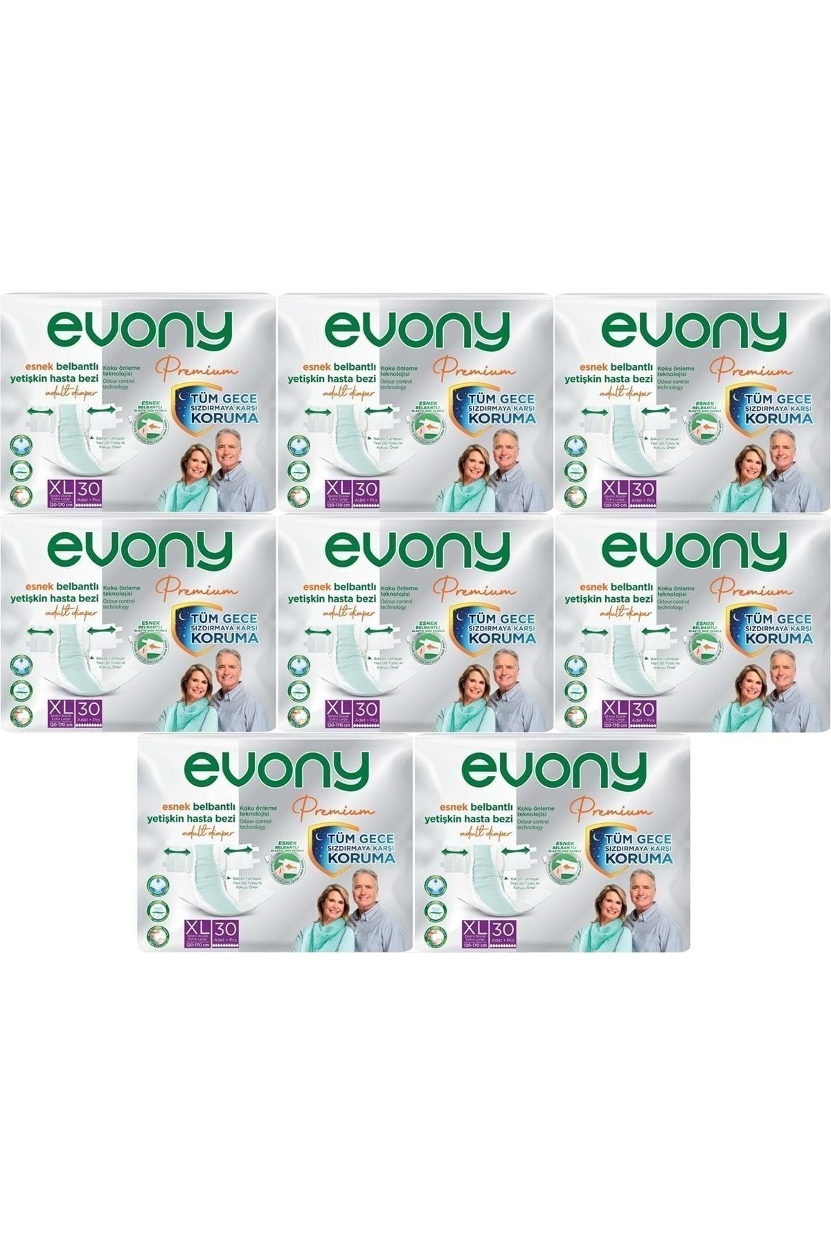 Evony Premium Hasta Bezi Yetişkin Bel Bantlı Tekstil Yüzey Extra Large-