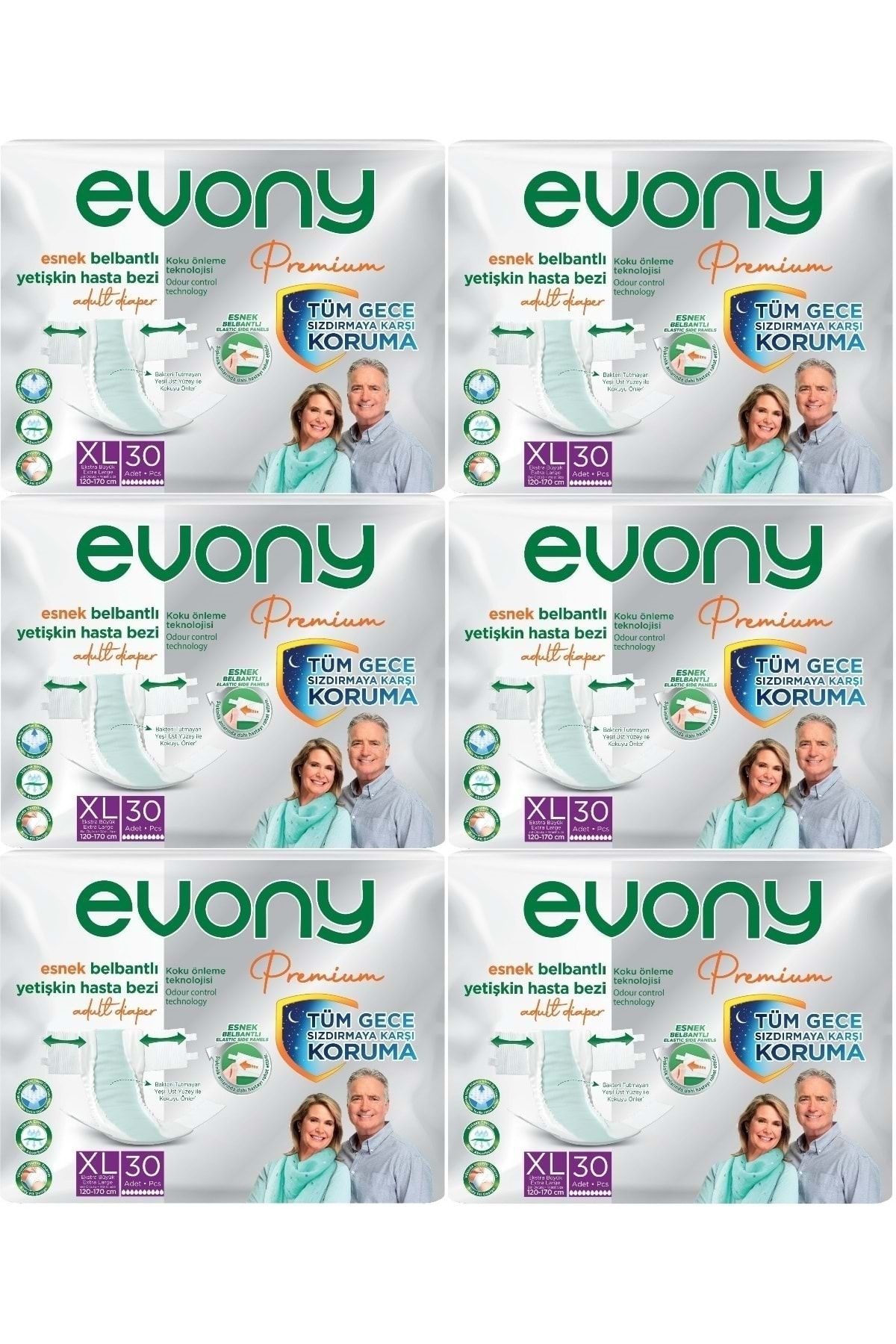 Premium Hasta Bezi Yetişkin Bel Bantlı Tekstil Yüzey Extra Large-