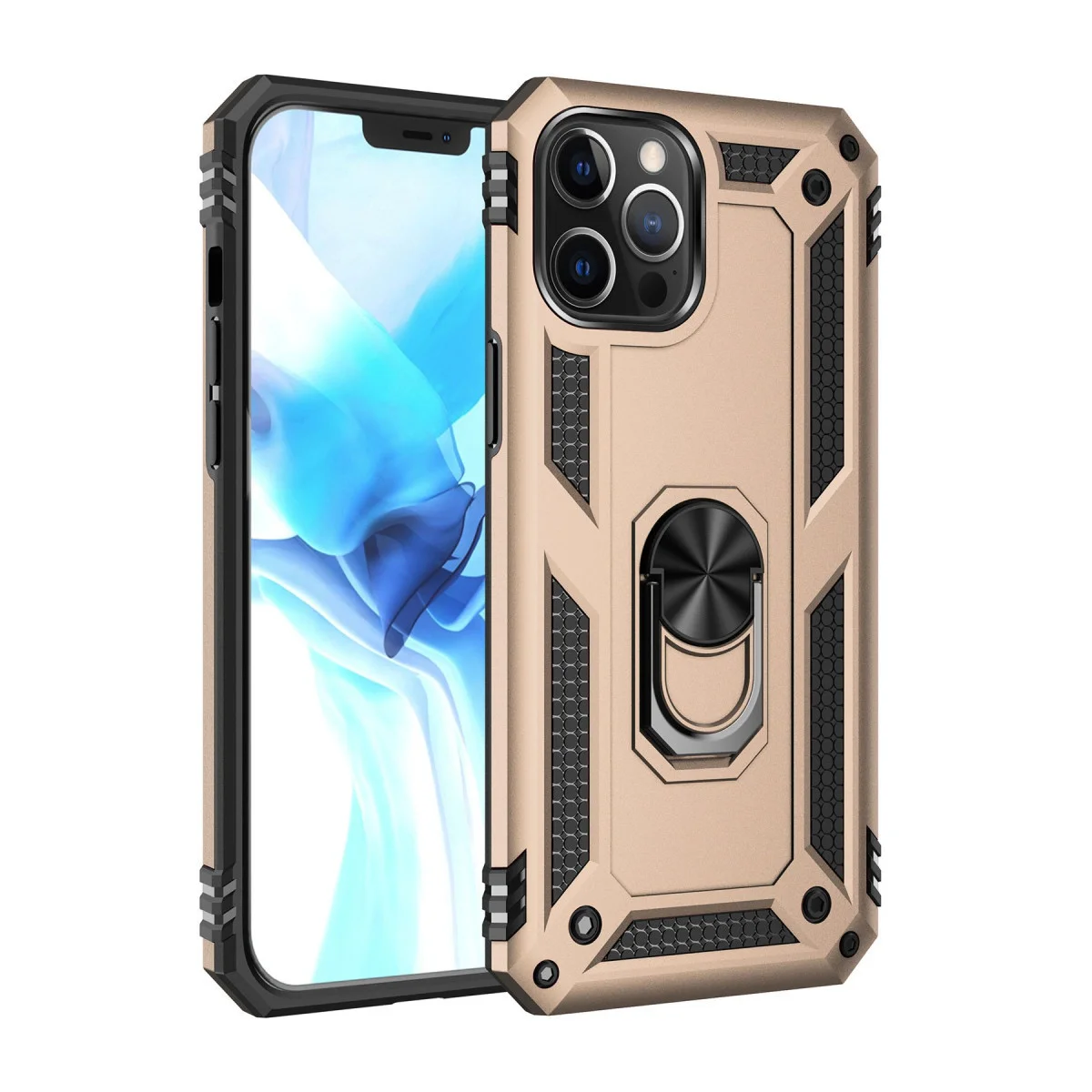Premium iPhone 12 Pro Max Sofya Yüzüklü Silikon Kapak - Gold Fiyatı, Yorumları ve Özellikleri