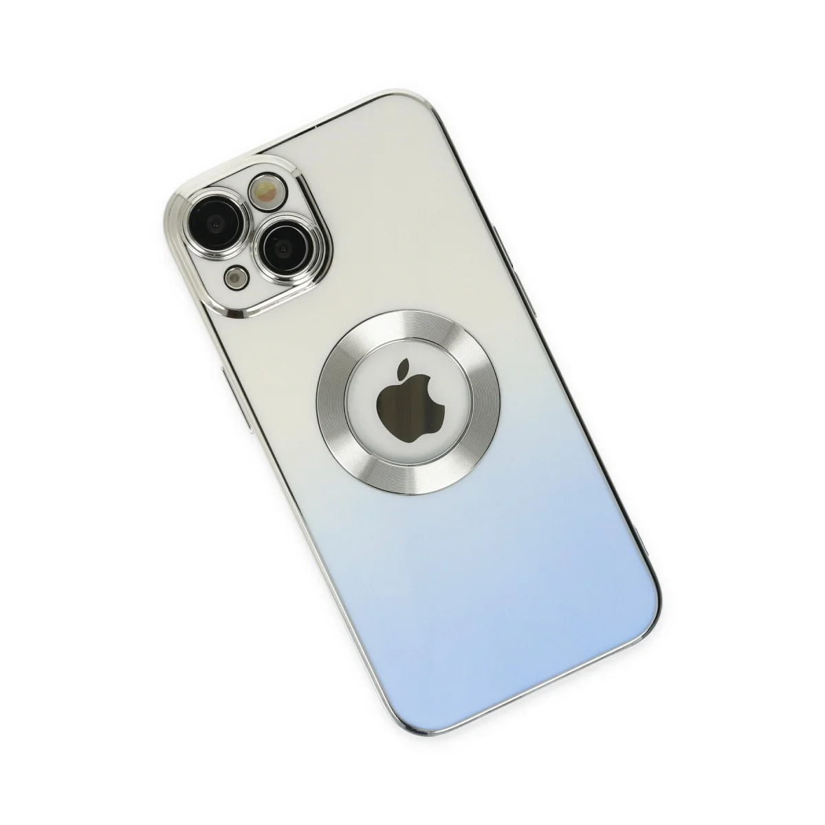Premium iPhone 14 Plus Silikon Kılıf - Mavi & Darbe Koruma
