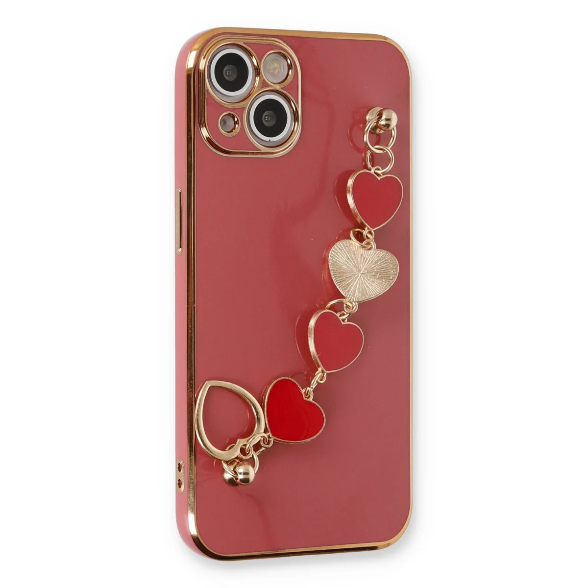Premium iPhone 14 Silikon Kılıf Kırmızı - Esila Esnek Tutuş