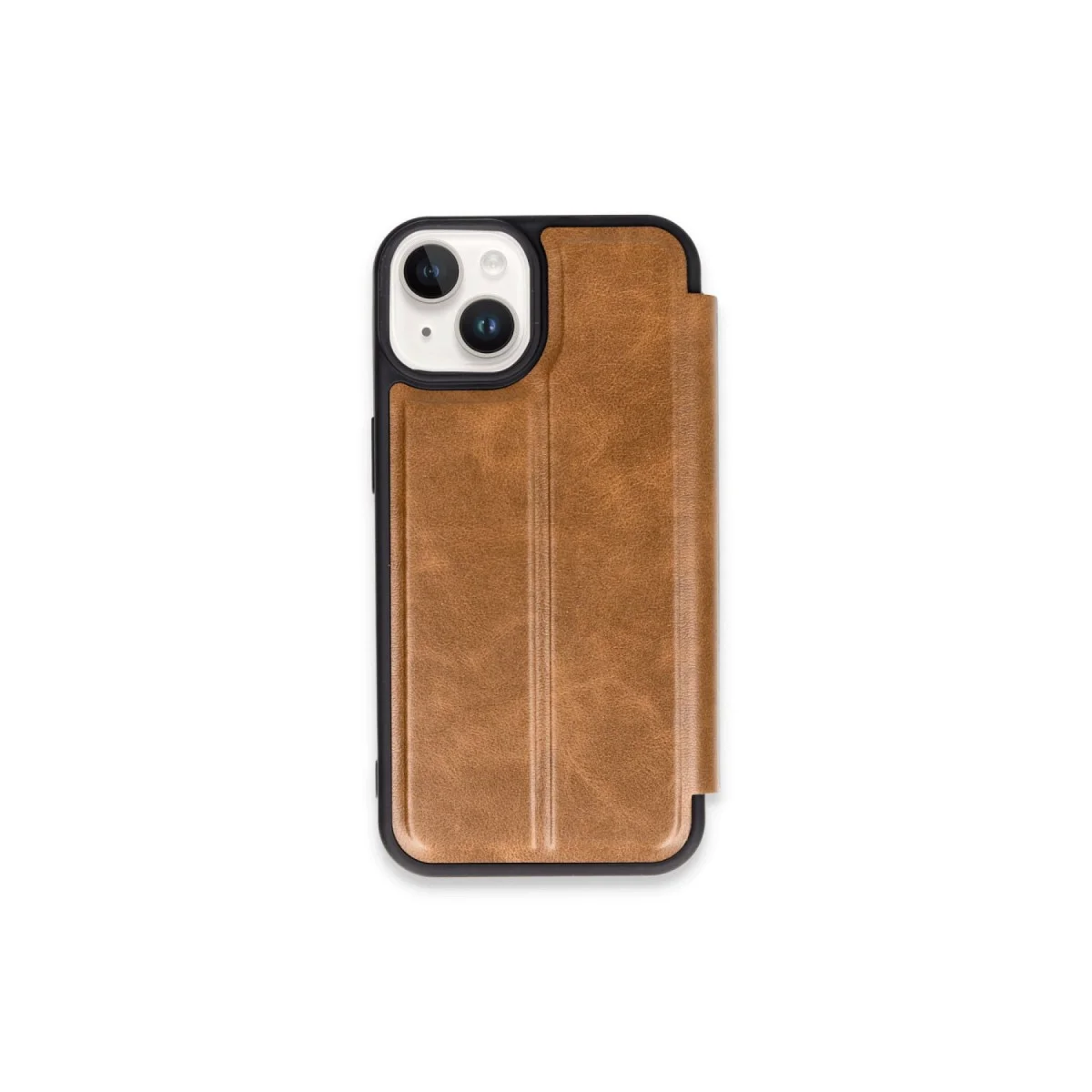 Premium iPhone 15 Flip Cover - Taba | Ekran Koruması ve Şık Tasarım