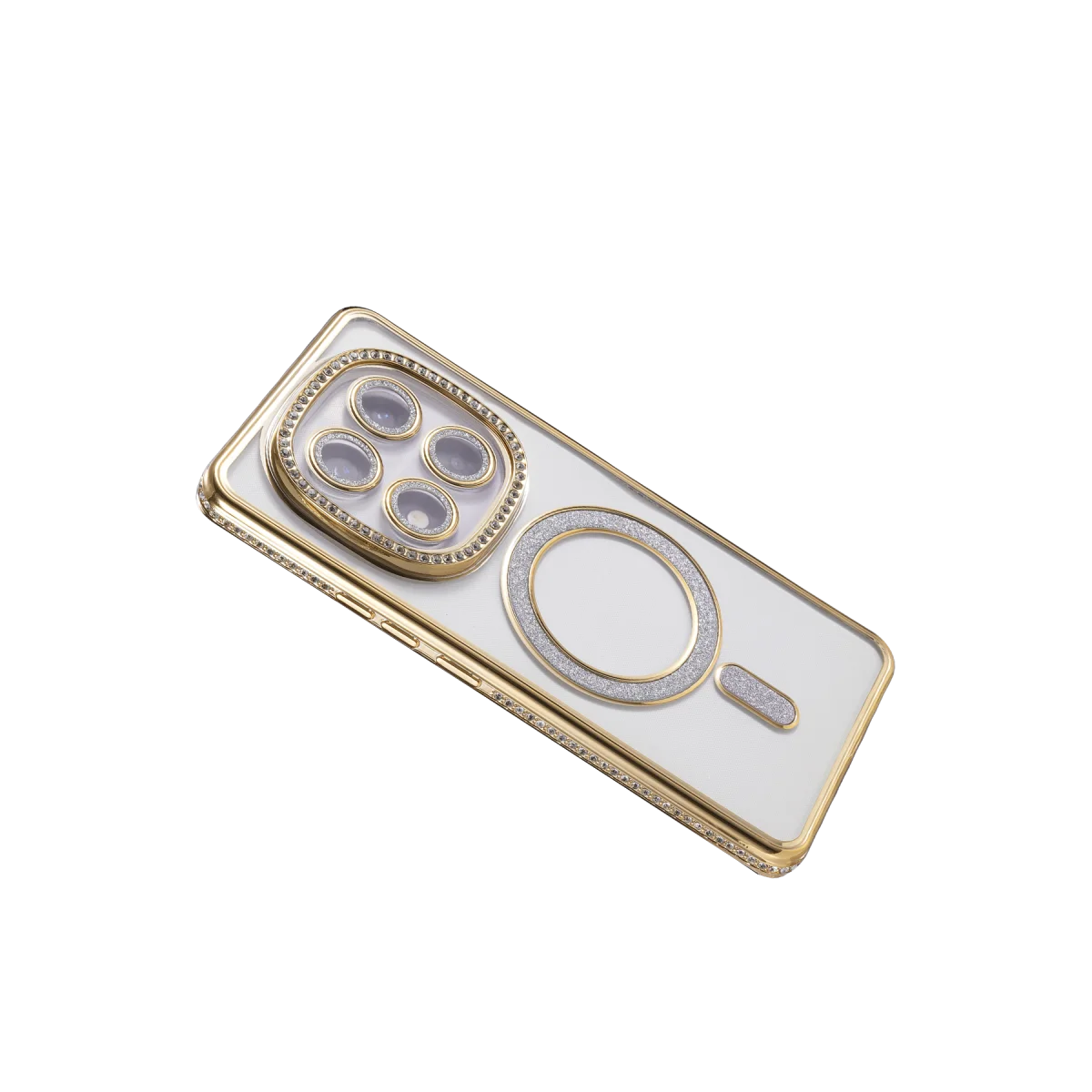 Premium Joke Simli Magneticsafe Kılıf - Note 15 Pro Plus 5G - Gold