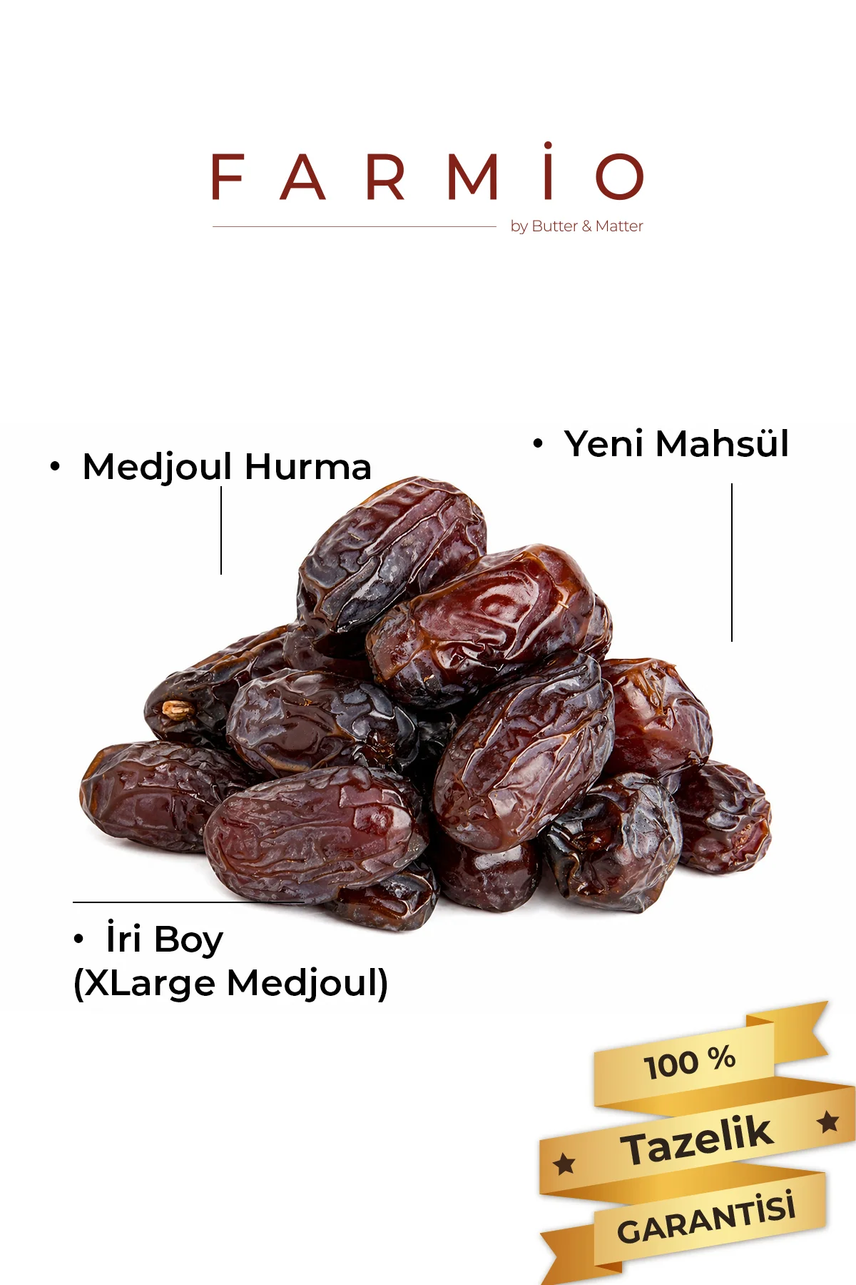 Premium Jumbo Medjoul Hurma 1kg - Taptaze Yeni Mahsül