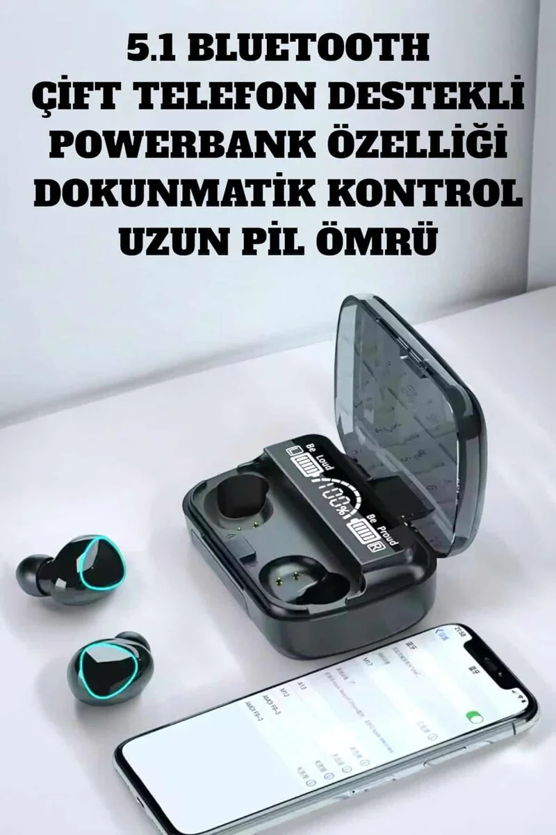 Premium Kablosuz Kulaklık - Extra Bass, HD Ses ve 40 Saat Pil Ömrü ile Mükemmel Müzik Deneyimi