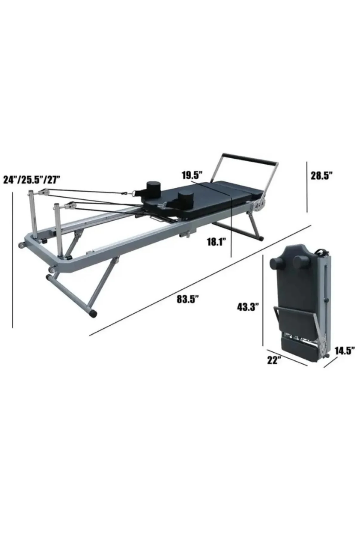 Premium Katlanabilir Reformer Aleti Premium Katlanabilir Reformer Aleti