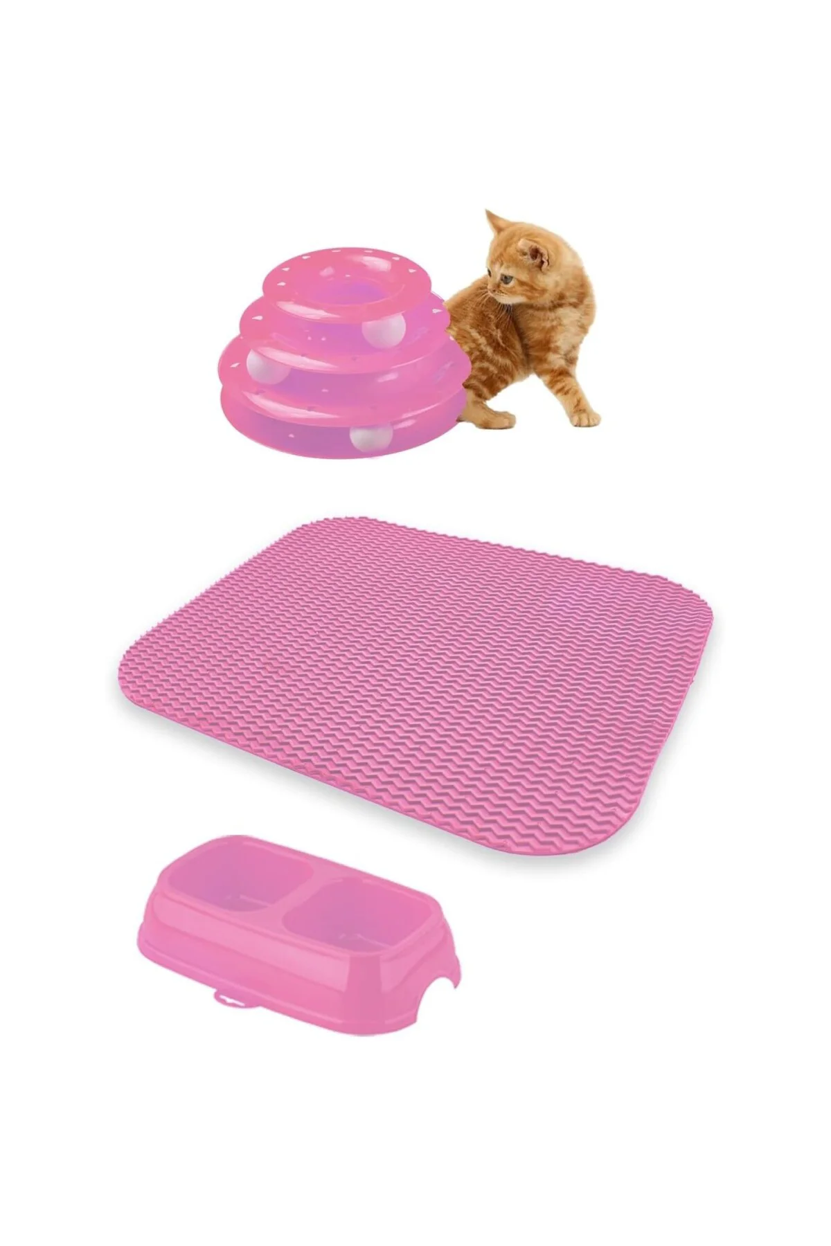 Premium kedi başlangıç seti - Lüks kapalı kedi tuvaleti, taşıma s
