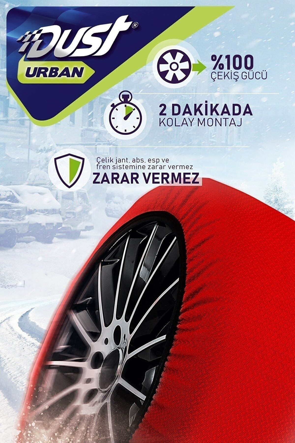 Premium Lüks Araç Kar Çorabı205/55r18 Lastik Uyumlu-l