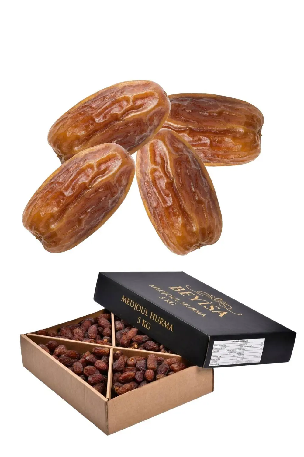 Premium Medjoul Hurma - 1 Kg İri Taneli  Yumuşak ve Etli Hurma Çe
