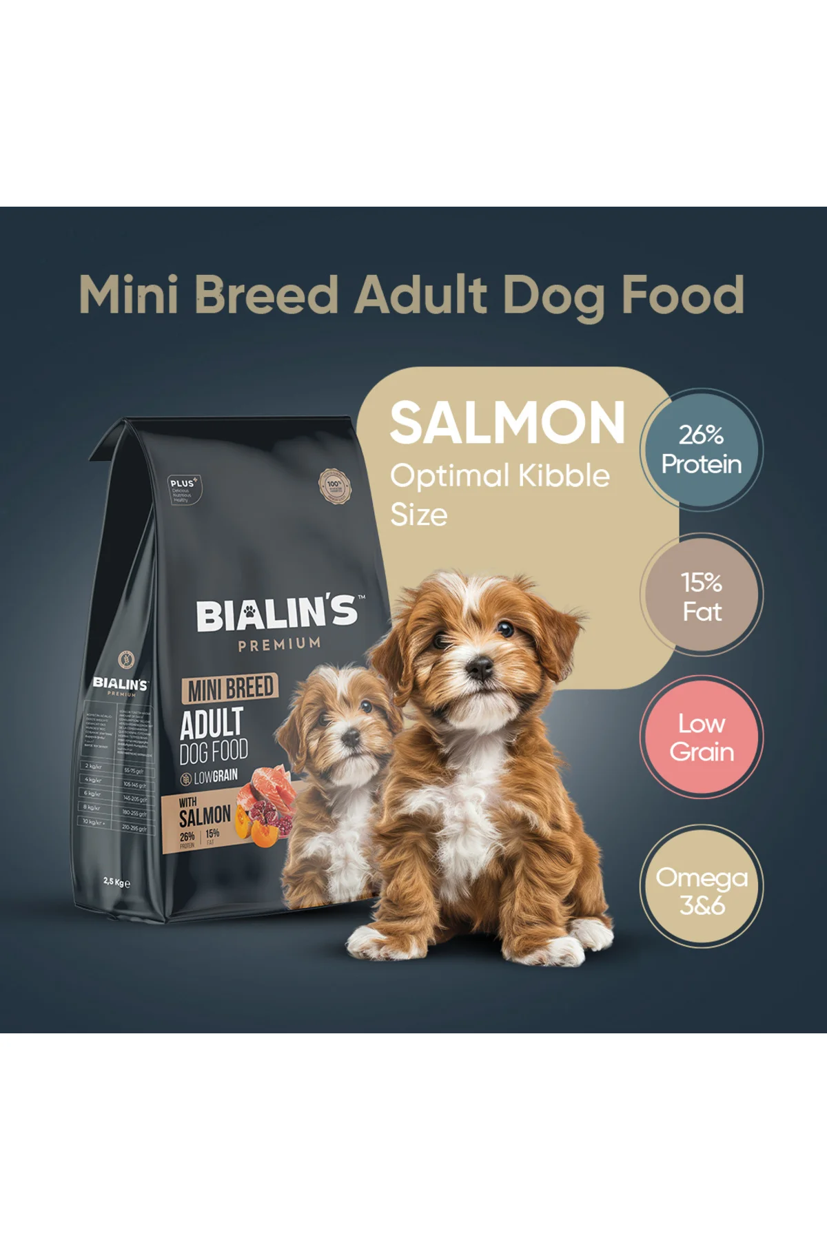 Premium Mini Breed Yetişkin Köpek Maması Somonlu 2.5kg Premium Mini Breed Yetişkin Köpek Maması Somonlu 2.5kg