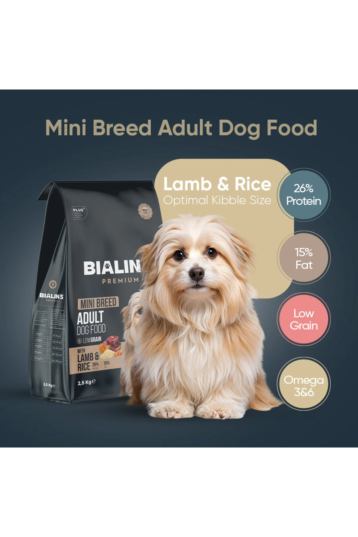 Premium Mini Breed Yetişkin Köpek Maması Kuzu & Pirinçli 2,5 Kg Premium Mini Breed Yetişkin Köpek Maması Kuzu & Pirinçli 2,5 Kg