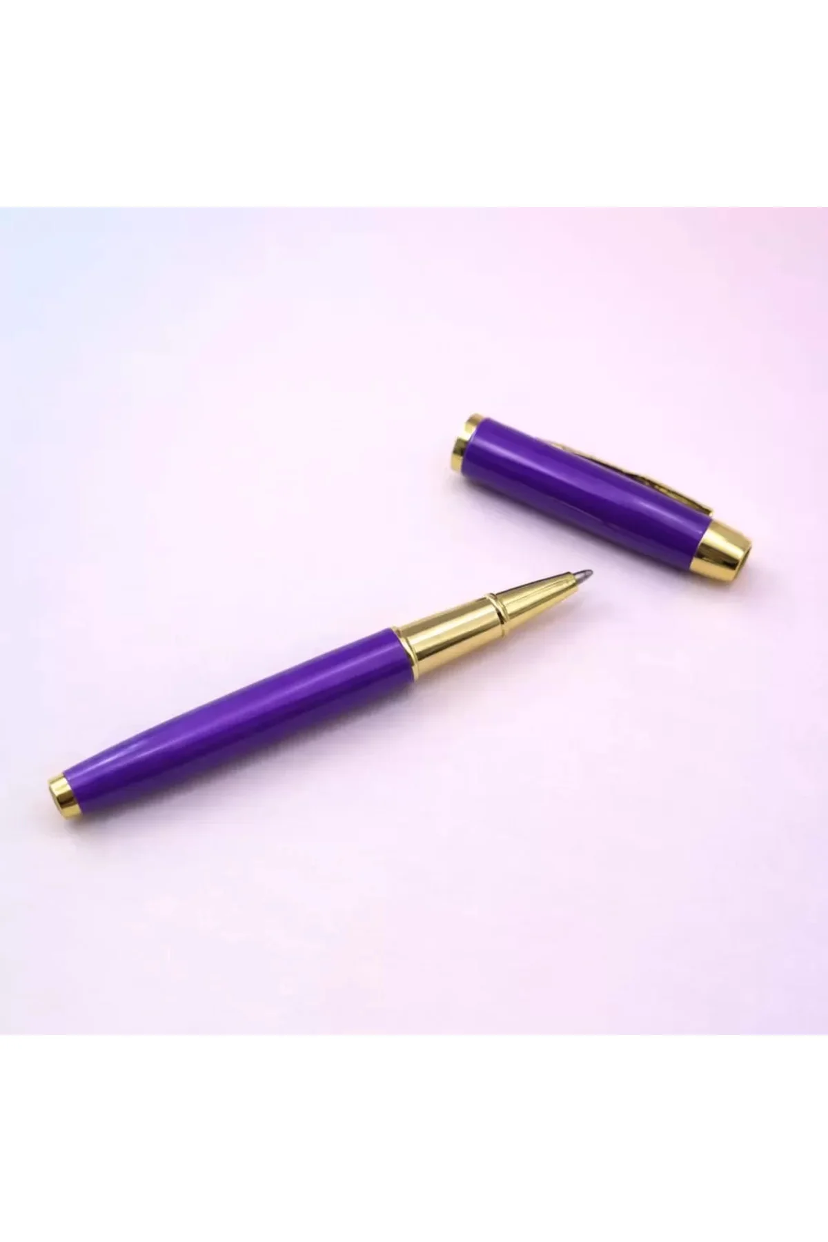 Premium Mor Metal Roller Kalem