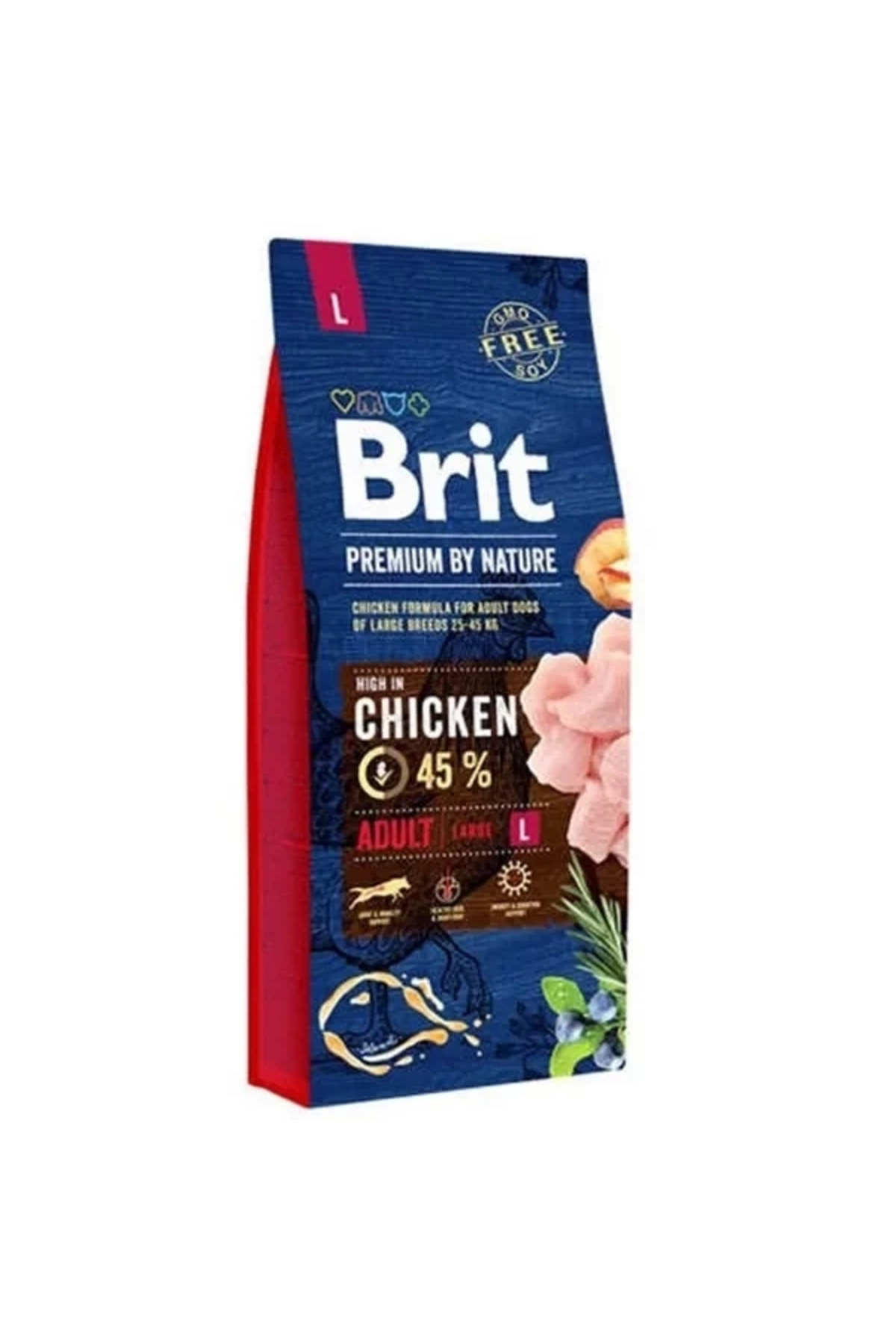 Brit Premium Nature Büyük İrk Tavuklu Yetişkin Köpek Maması 15 Kg