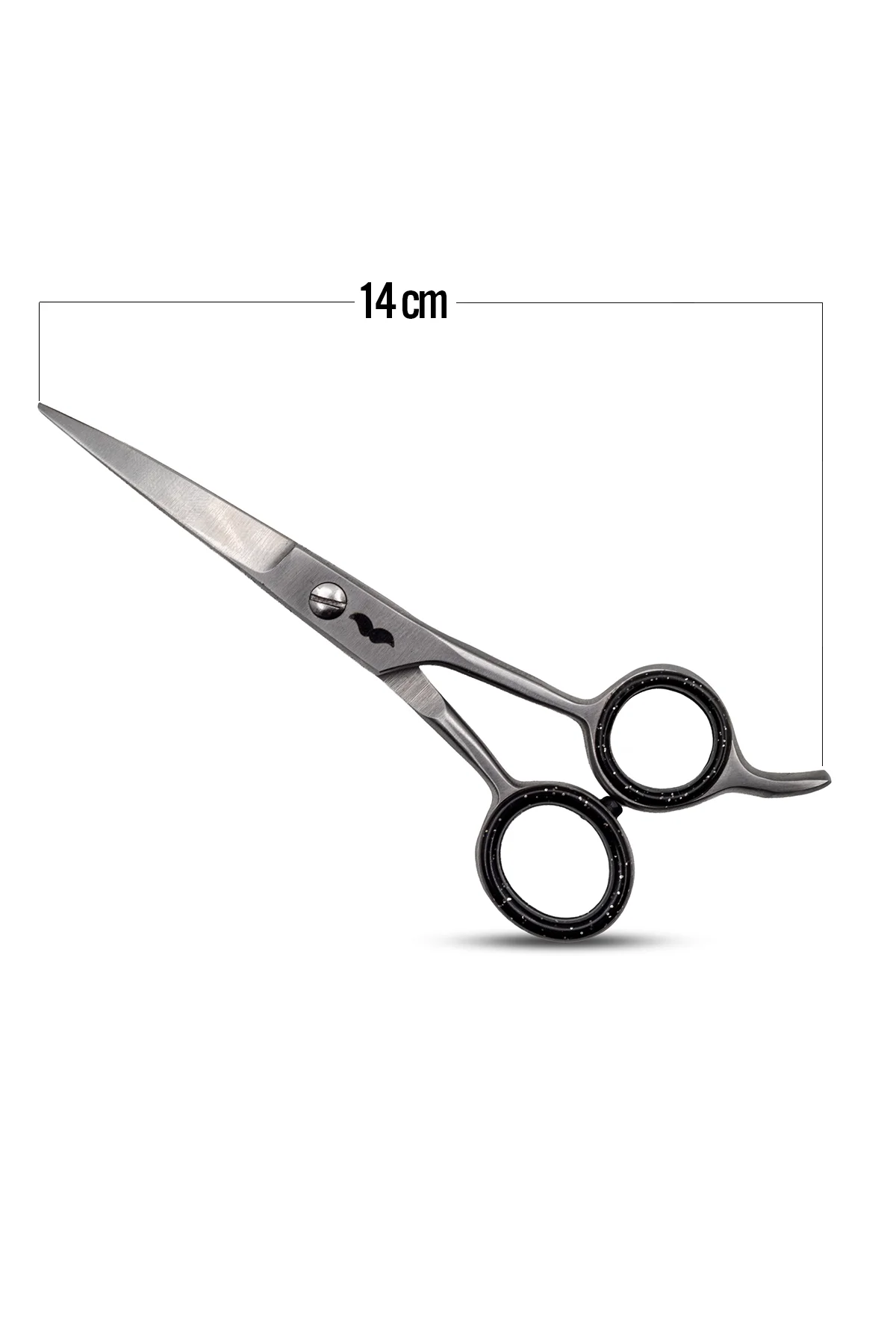 Premium Paslanmaz Çelik Sakal ve Bıyık Makası 14 cm – Taşıma Kılıflı