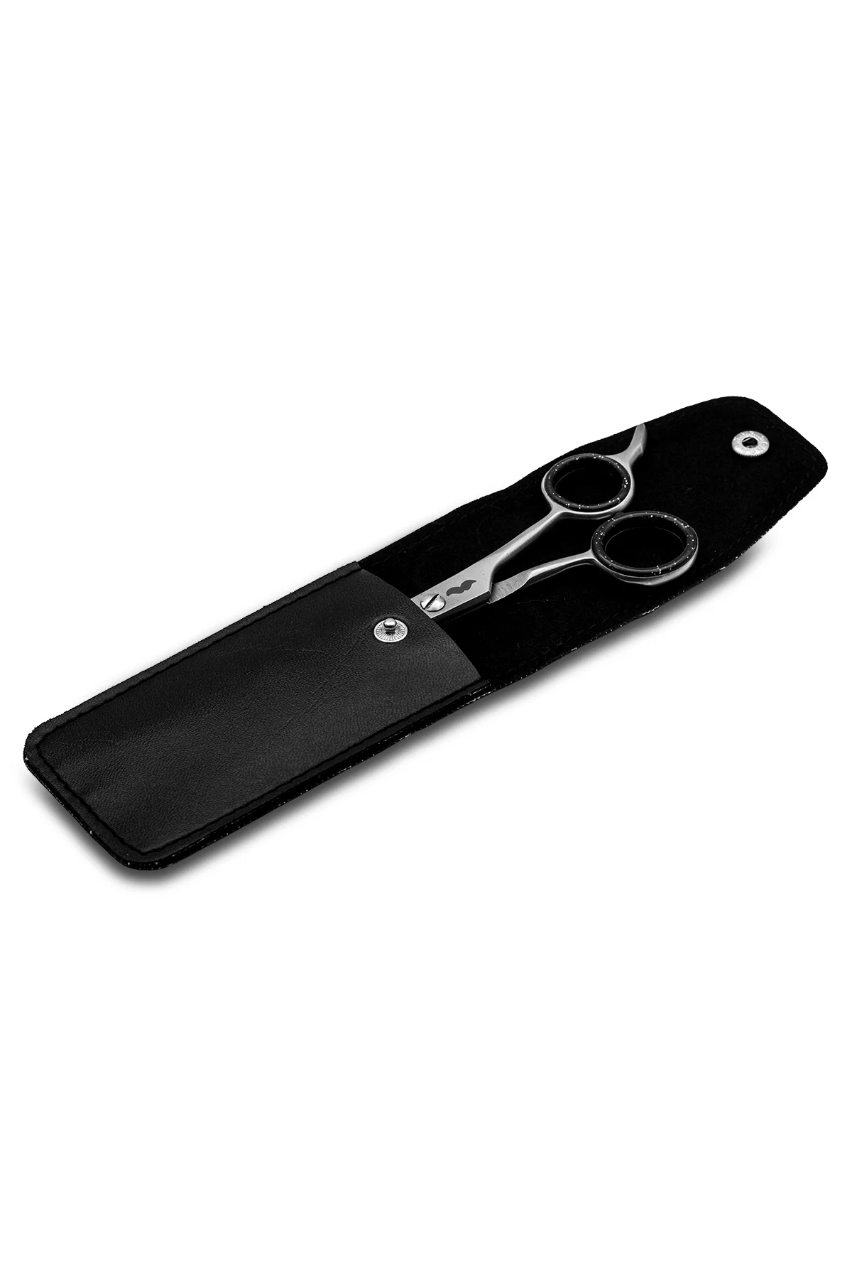 Premium Paslanmaz Çelik Sakal ve Bıyık Makası 14 cm – Taşıma Kılıflı