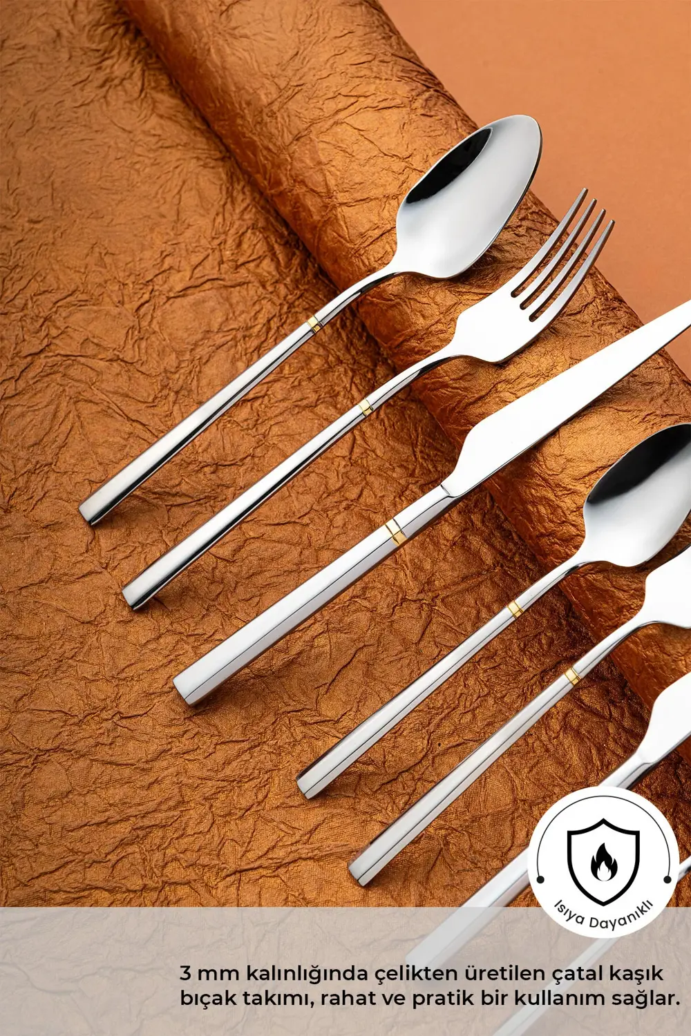 Premium Penta 84 Parça 12 Kişilik Çatal Kaşık Bıçak Seti Lüks Kut