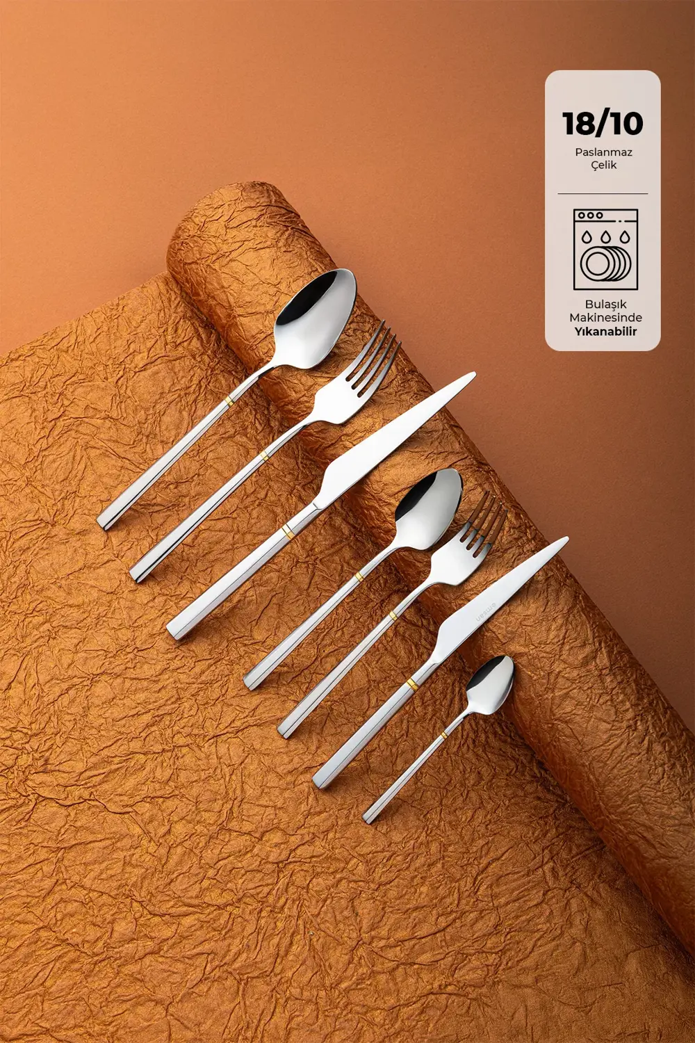 Premium Penta 84 Parça 12 Kişilik Çatal Kaşık Bıçak Seti Lüks Kut