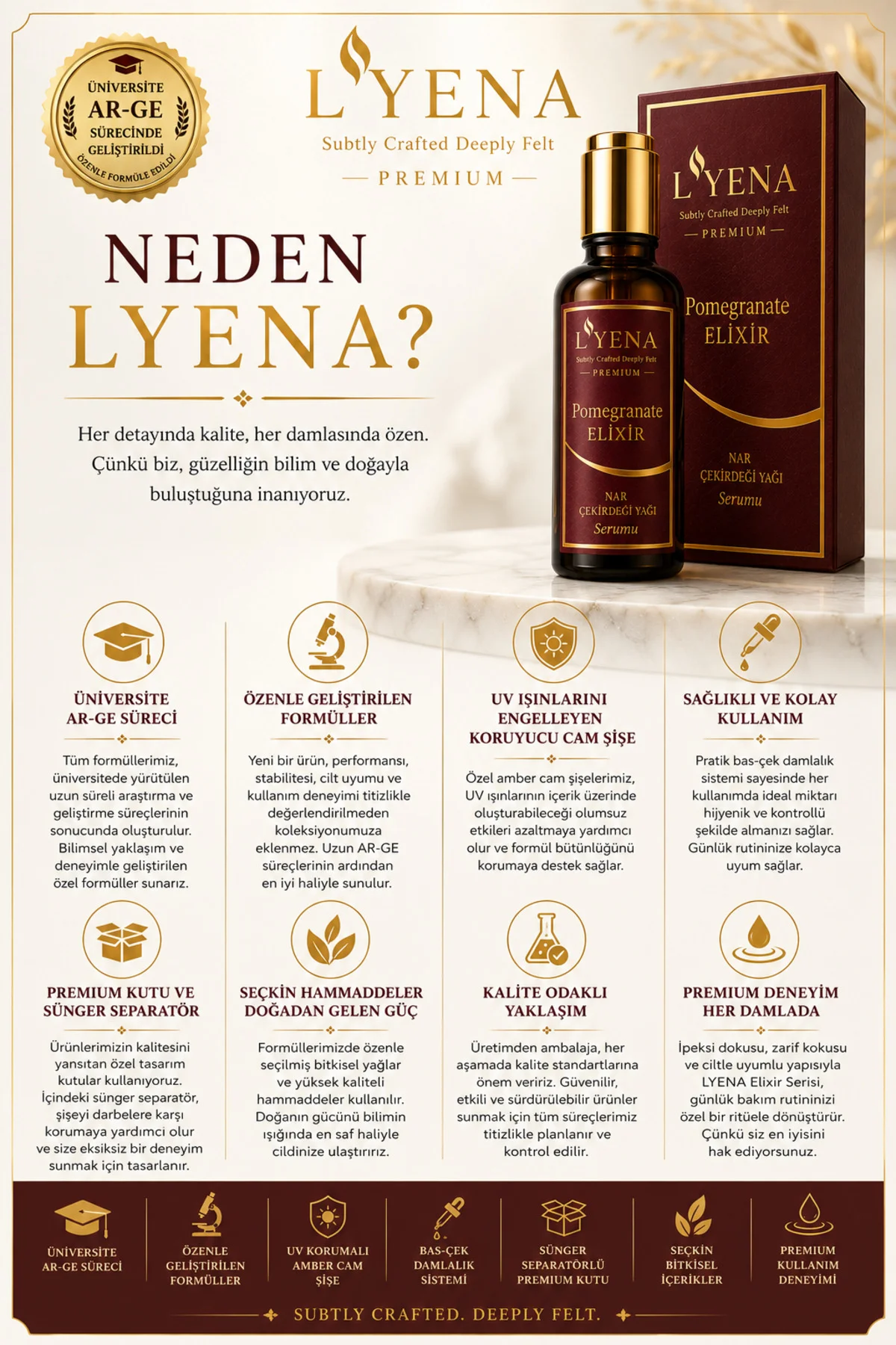 Premium Pomegranate Elixir Nar Çekirdeği Yağı Serumu Premium Pomegranate Elixir Nar Çekirdeği Yağı Serumu