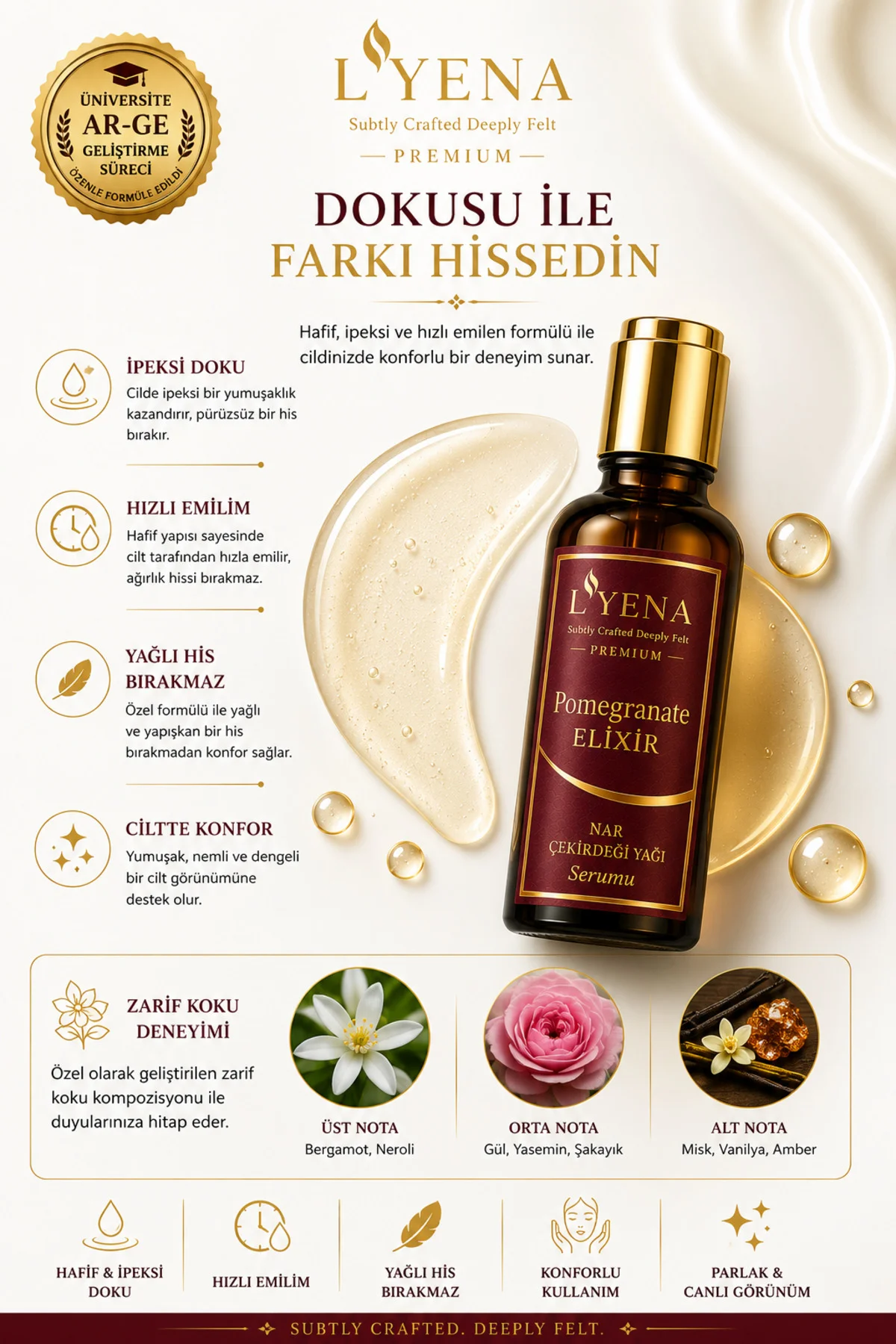 Premium Pomegranate Elixir Nar Çekirdeği Yağı Serumu Premium Pomegranate Elixir Nar Çekirdeği Yağı Serumu