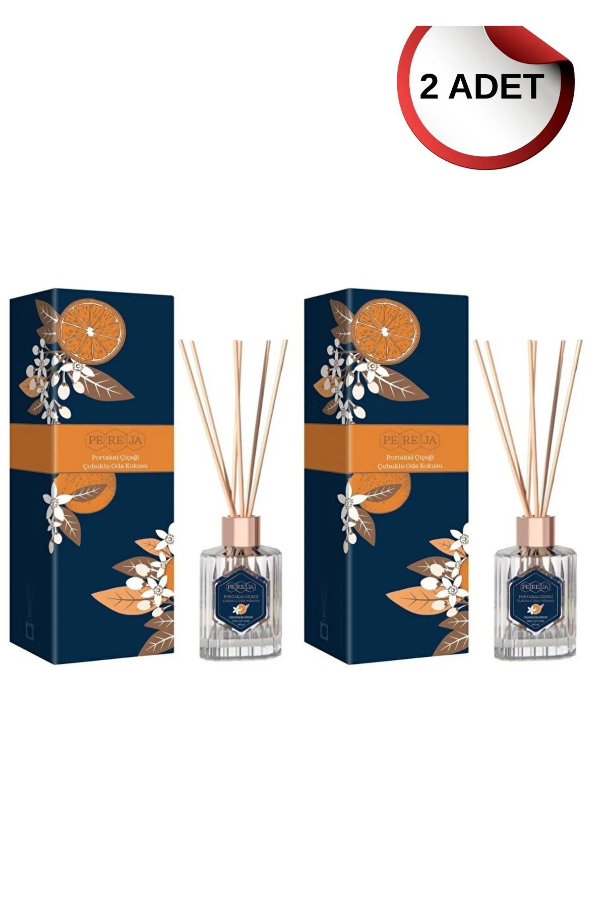 Premium Portakal Çiçeği Çubuklu Oda Kokusu 100 ml 2 Adetli Premium Portakal Çiçeği Çubuklu Oda Kokusu 100 ml 2 Adetli