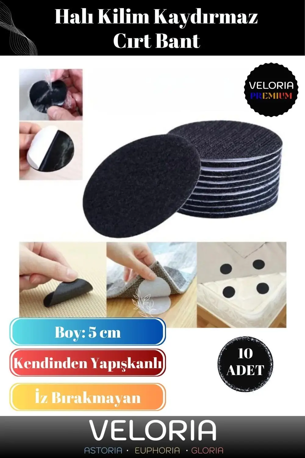 Premium Seri Halı Kilim Sabitleyici Kaydırmaz Kendinden Yapışkanl