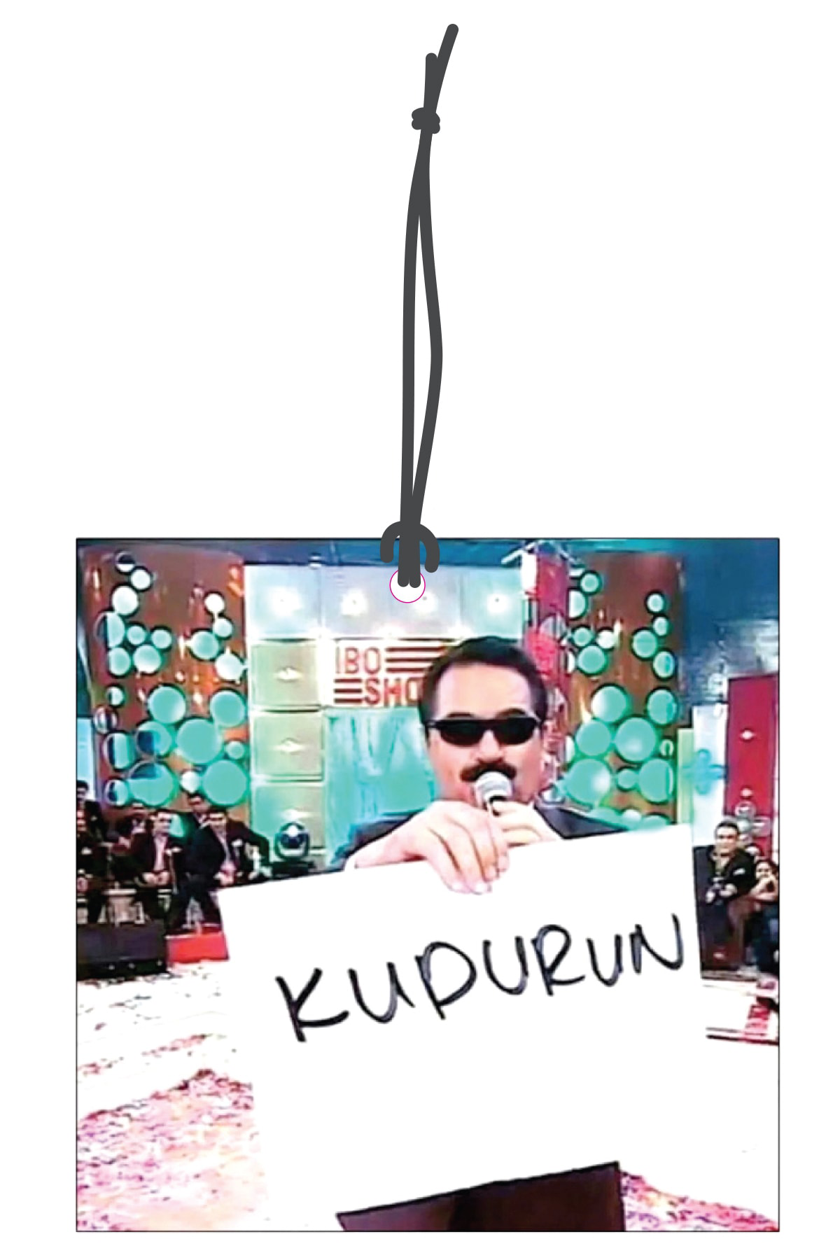 Premium Serisi Kudurun Pankartlı İbo Tasarımlı Dekoratif Oto Koku