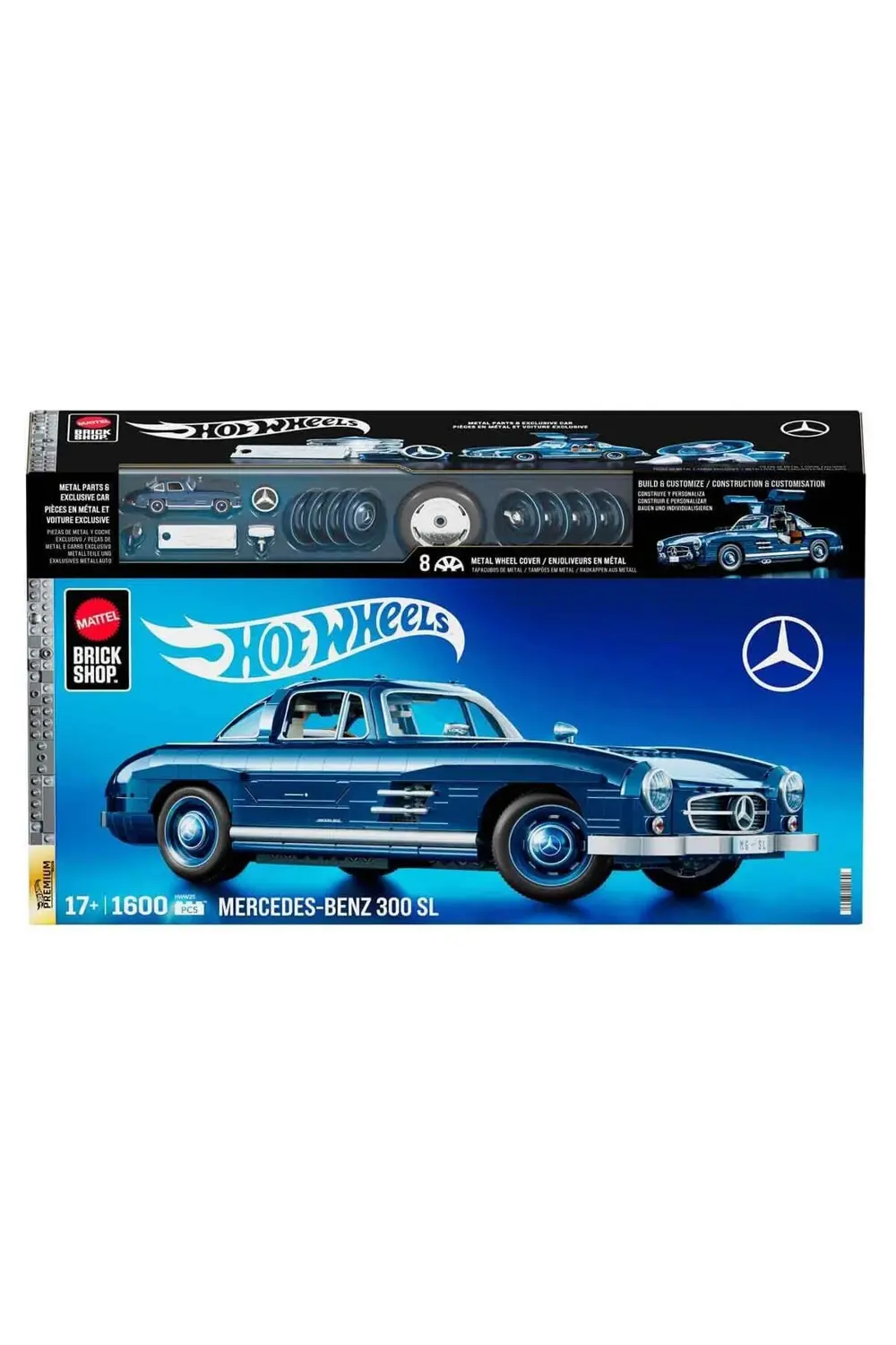 Premium Serisi Mercedes Benz 300 SL Araba 1600 Parça HWW25