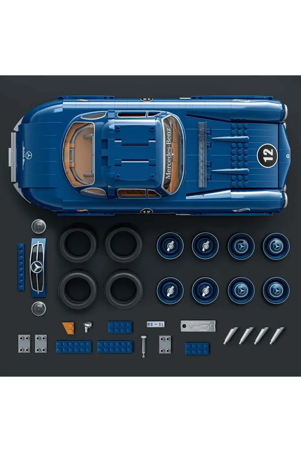 Premium Serisi Mercedes Benz 300 SL Araba 1600 Parça HWW25