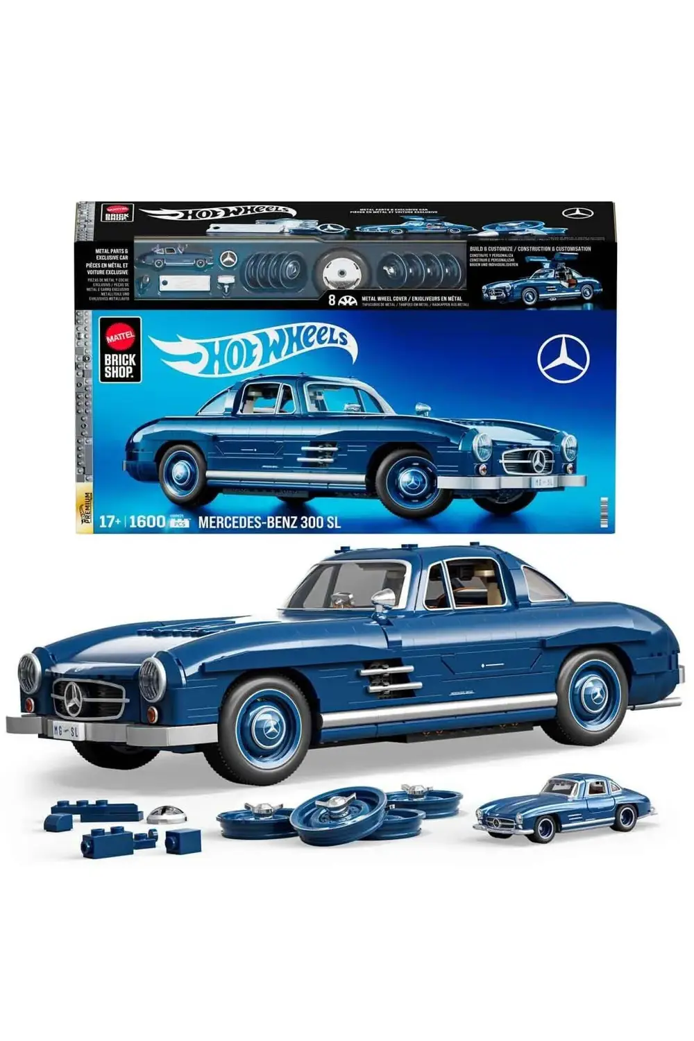 Premium Serisi Mercedes Benz 300 SL Araba 1600 Parça HWW25