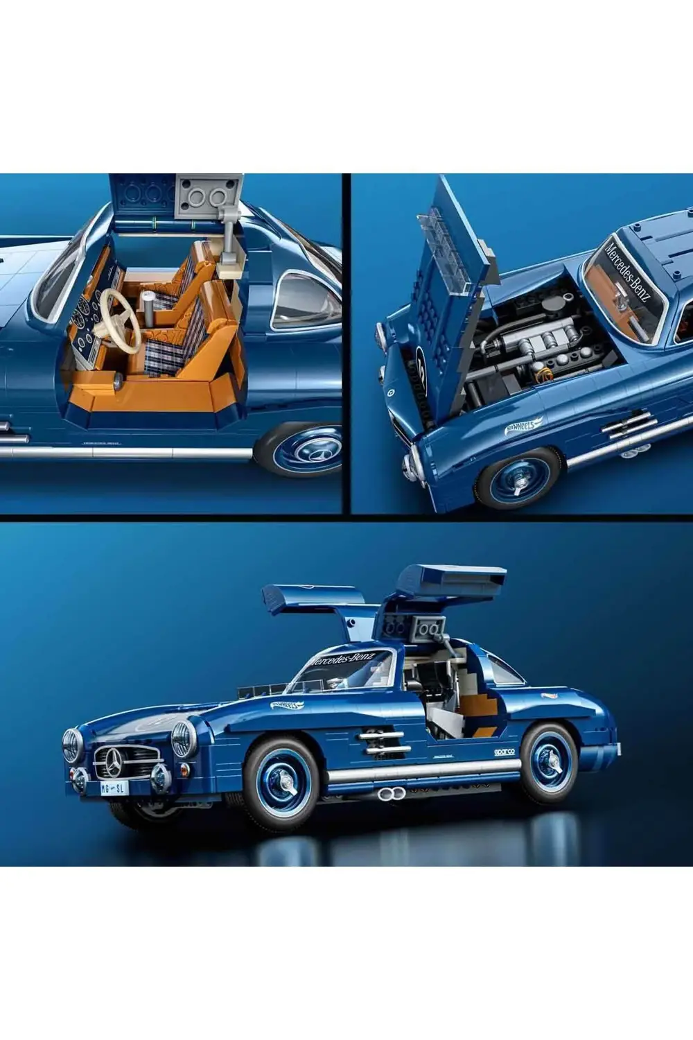 Premium Serisi Mercedes Benz 300 SL Araba 1600 Parça HWW25