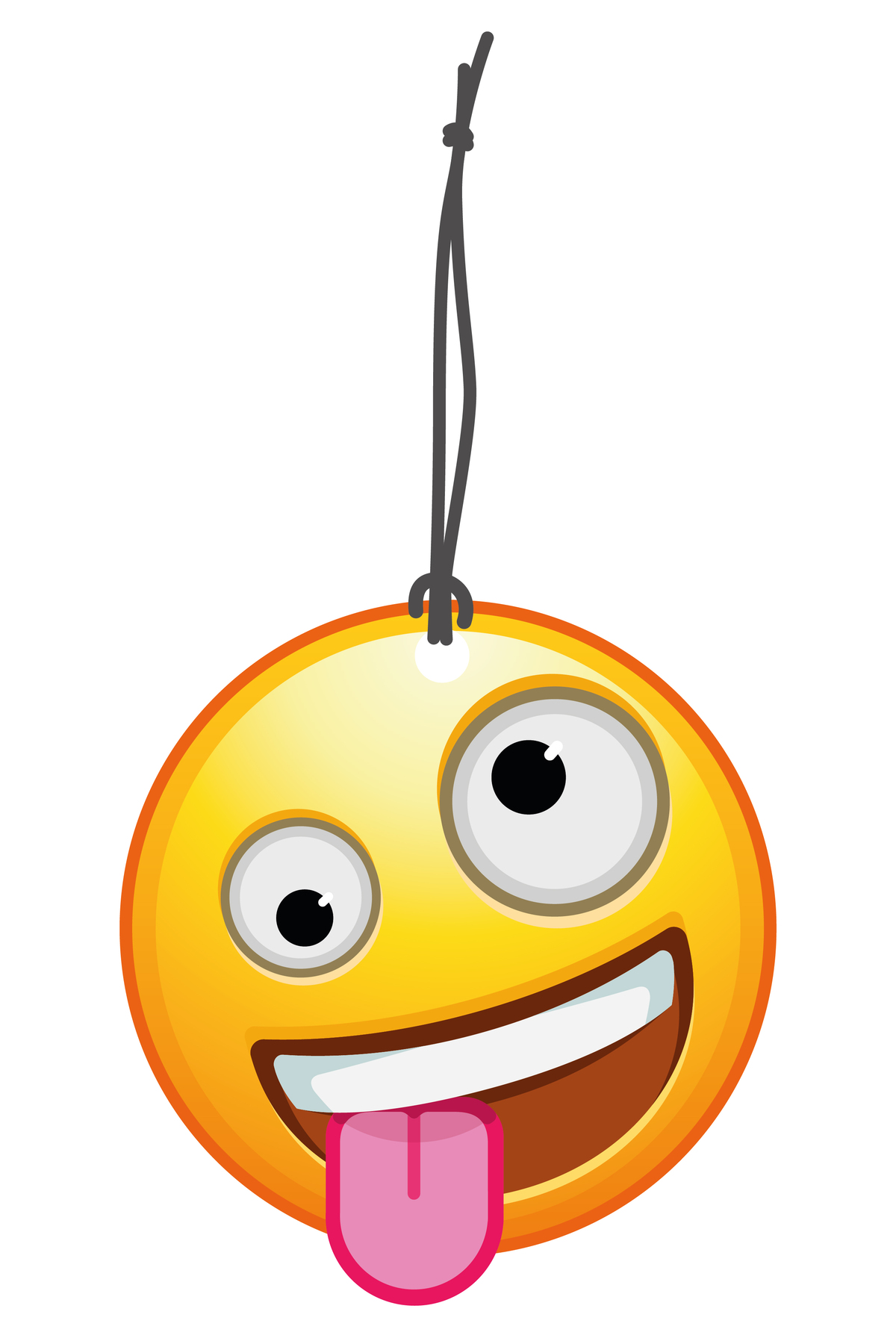 Premium Serisi Şaşkın Ve Dalgacı Emoji Tasarımlı Dekoratif Oto Ko