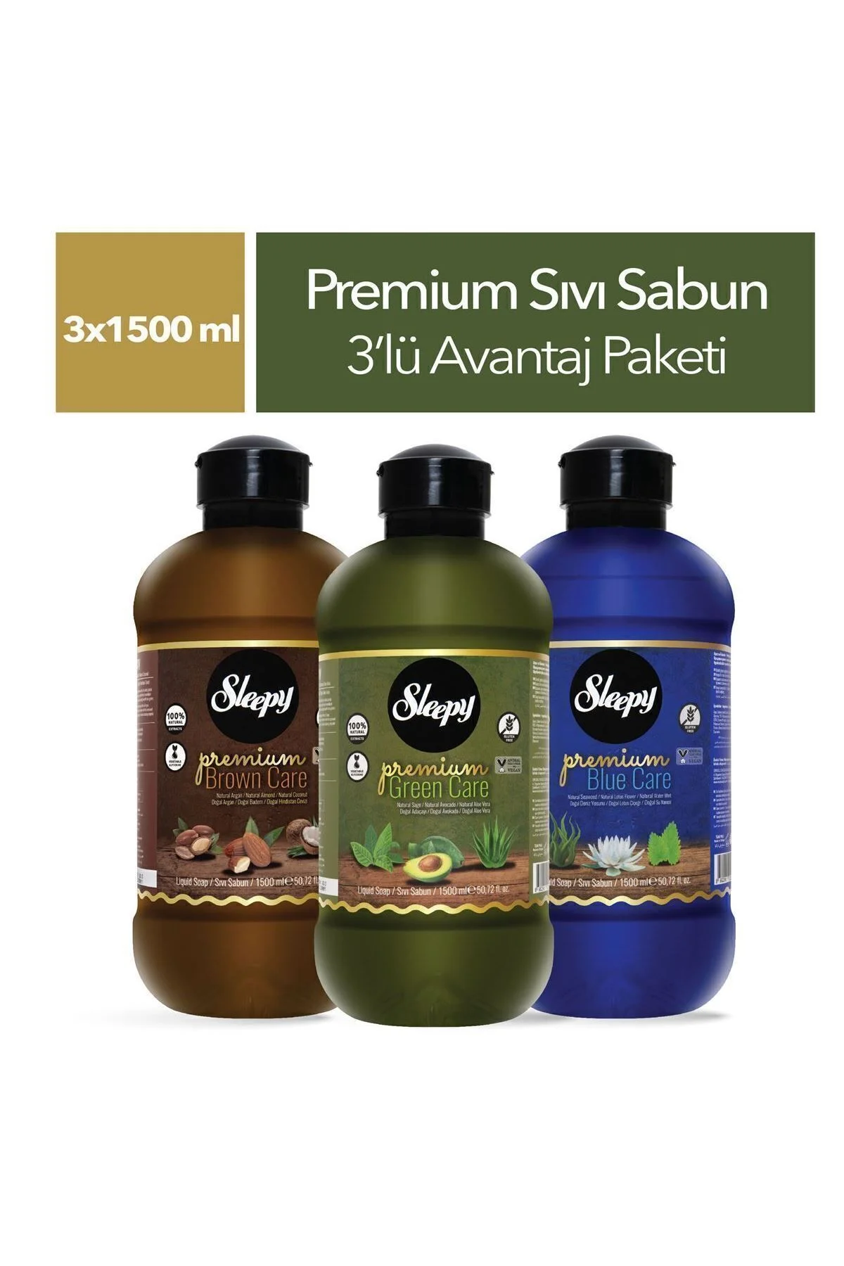 Premium Serisi Sıvı Sabun 3x1500 Ml