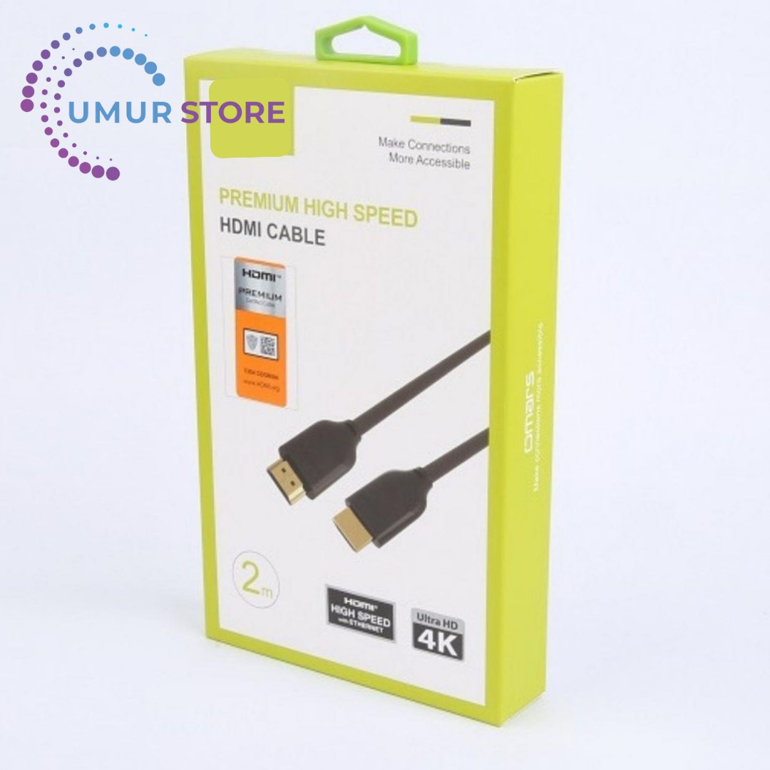 Herz Premium Sertifikalı 4K@60Hz 18Gbps Hdmi 2.0B Kablo 2 Metre