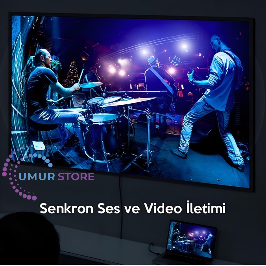 Herz Premium Sertifikalı 4K@60Hz 18Gbps Hdmi 2.0B Kablo 2 Metre
