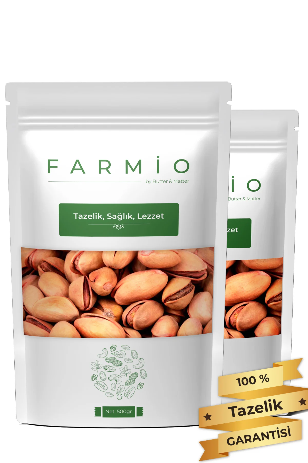 Premium Siirt Fıstığı 1kg (2x500gr) – Kabuklu Kavrulmuş – Ana Çıt