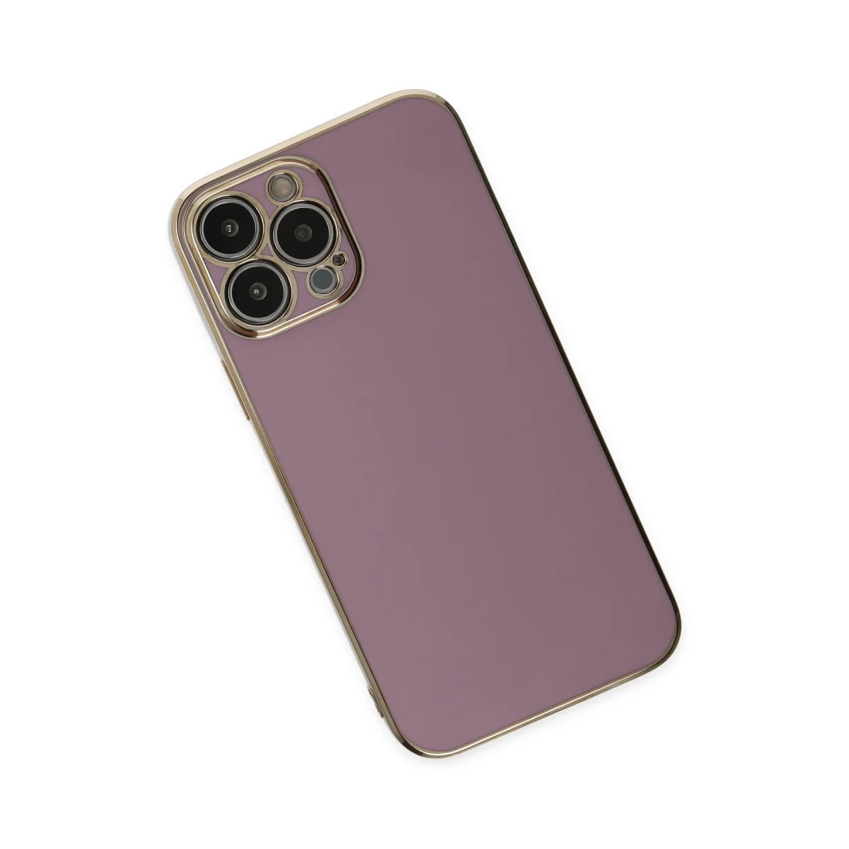 Premium Silikon Kılıf Volet - iPhone 14 Pro Mor